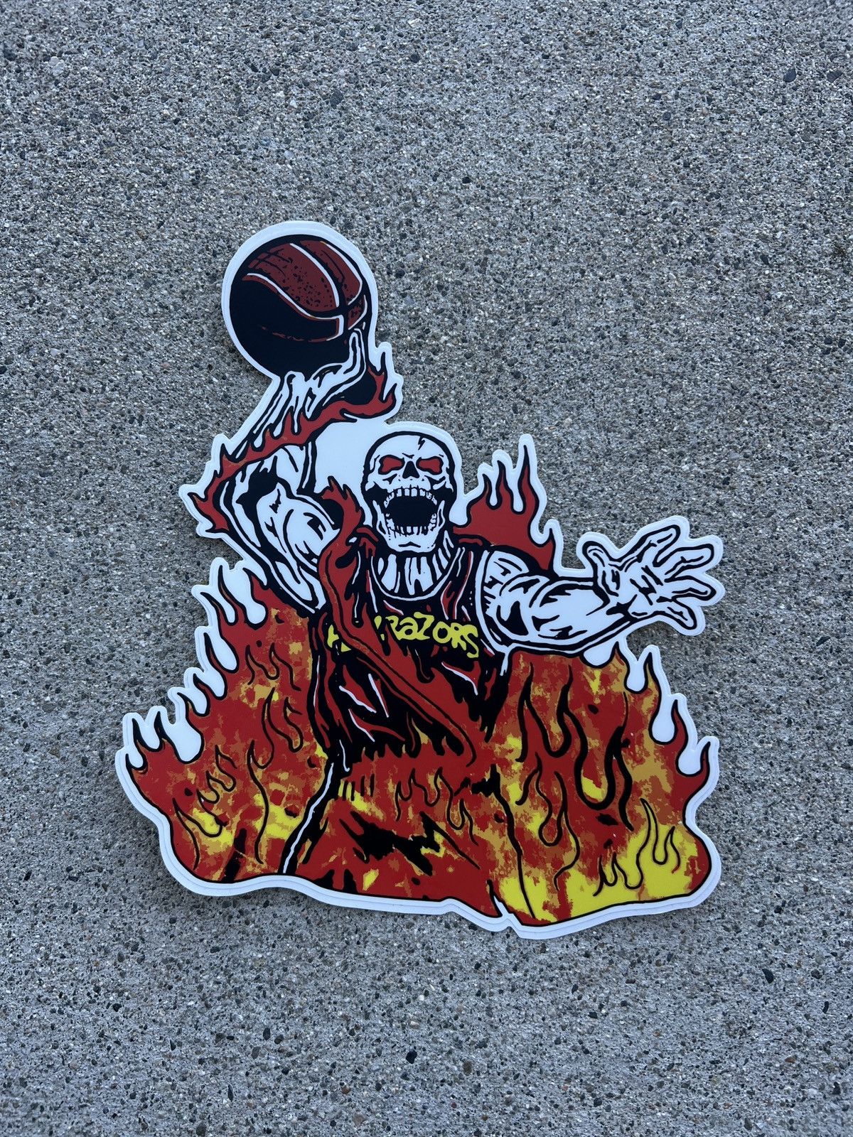Warren Lotas 2024 Warren Lotas WLBA “The Hellrazors Flames” 1 Sticker ...