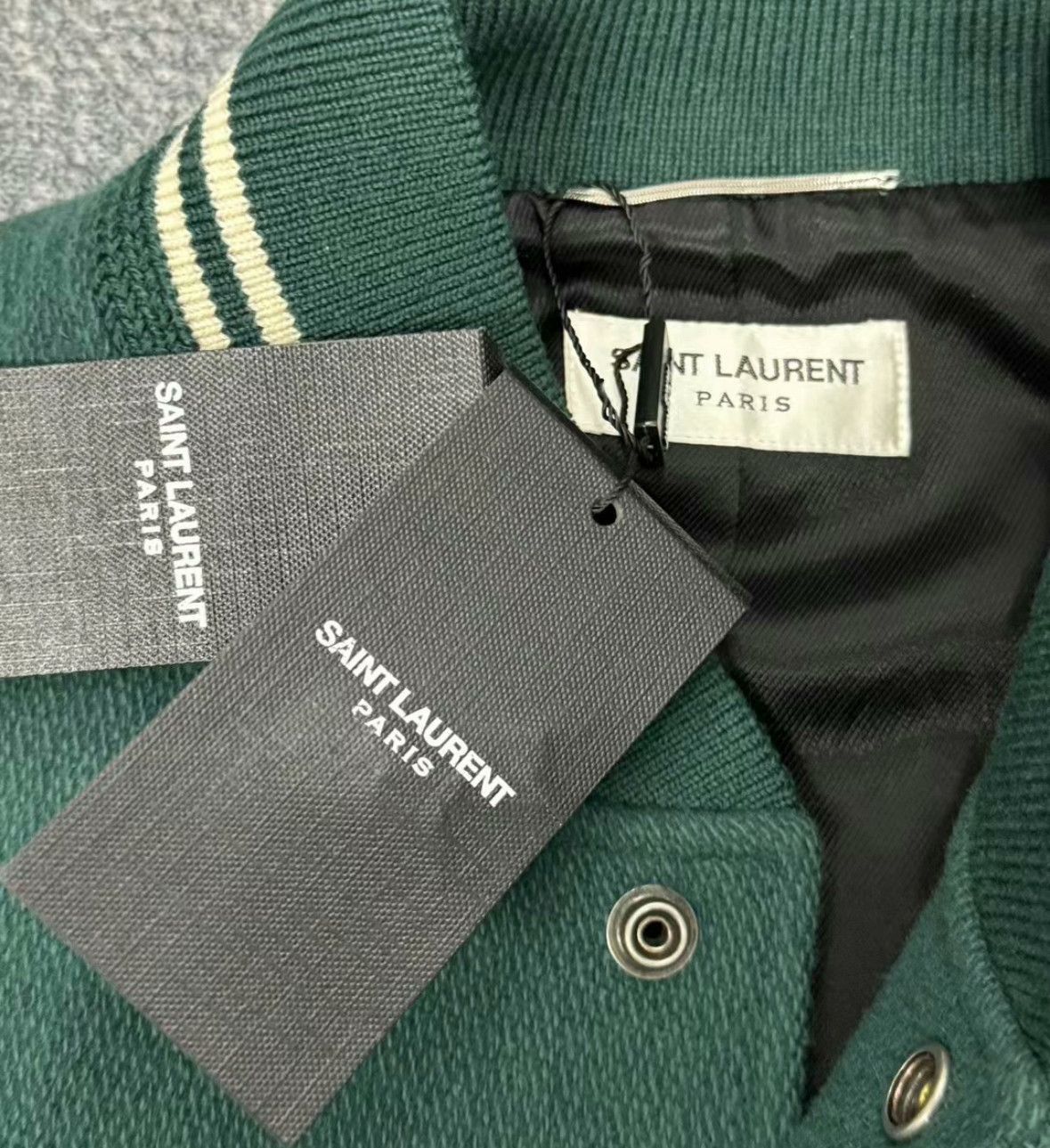 Saint Laurent Paris saint laurent Wool Blend Baseball Jersey-2505 Size US L / EU 52-54 / 3 - 3 Thumbnail