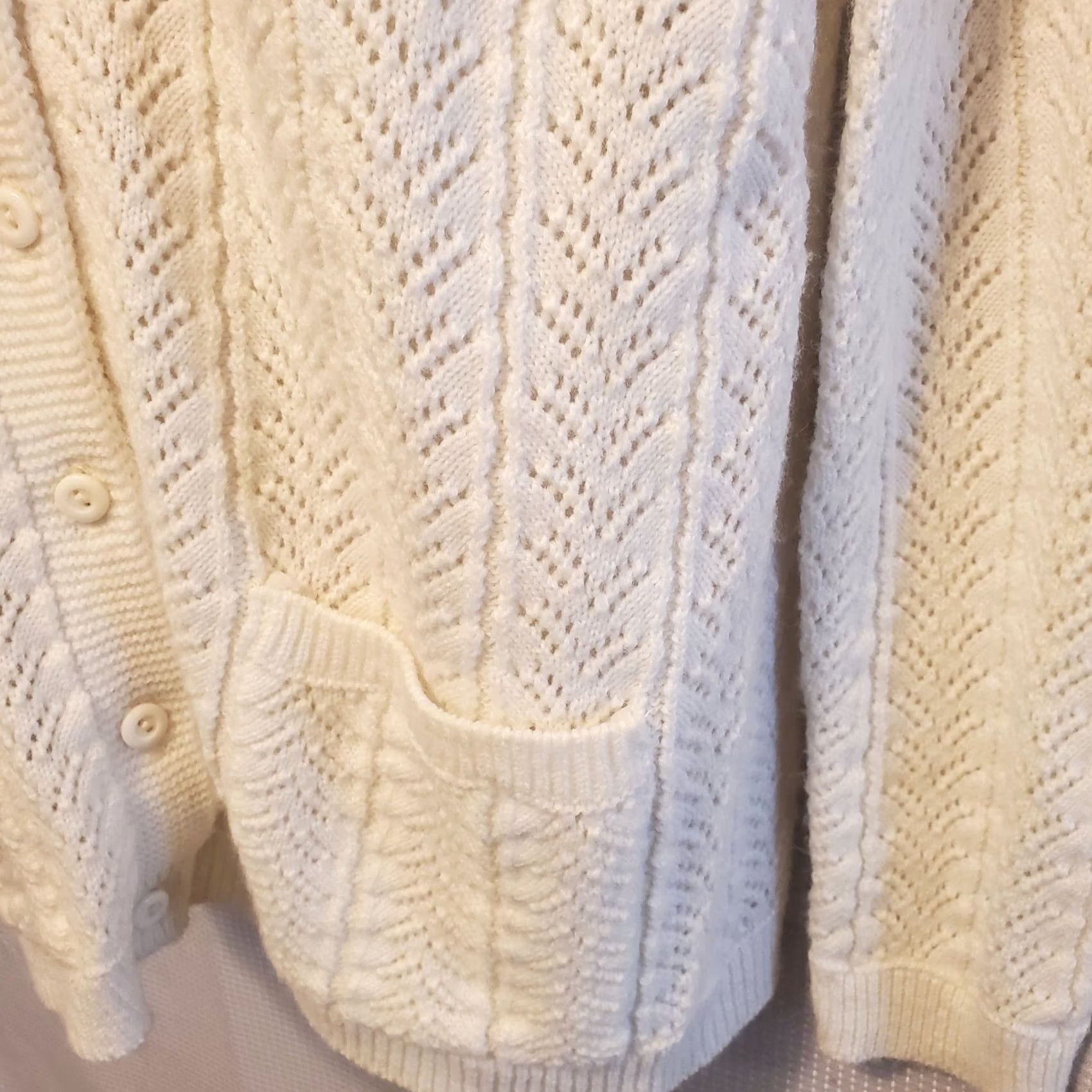 Vintage VINTAGE It's Pure Gould Cardigan Sweater Women's Ivory M Size M / US 6-8 / IT 42-44 - 4 Thumbnail