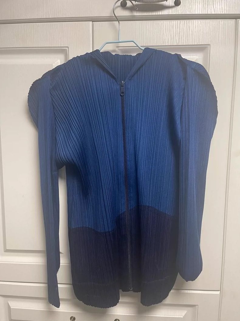 Issey Miyake Issey Miyake size:1 Blue pleated pants Size 42" / US 20 - 2 Thumbnail