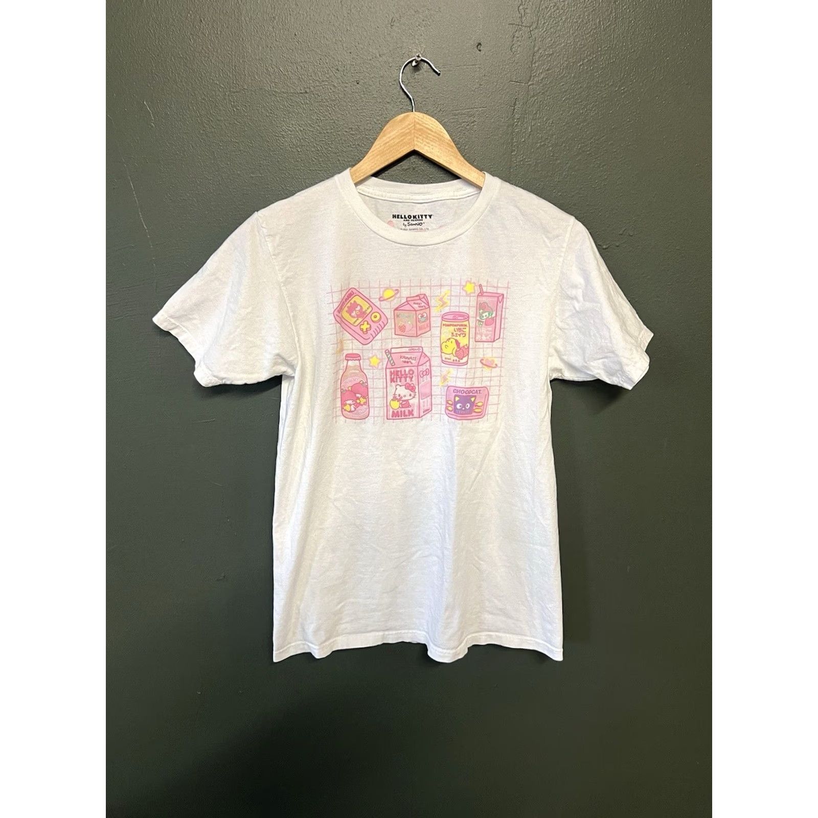 Vintage Hello Kitty and Friends Womens White Short Sleeve Graphic T-shirt Size M Size M / US 6-8 / IT 42-44 - 2 Thumbnail