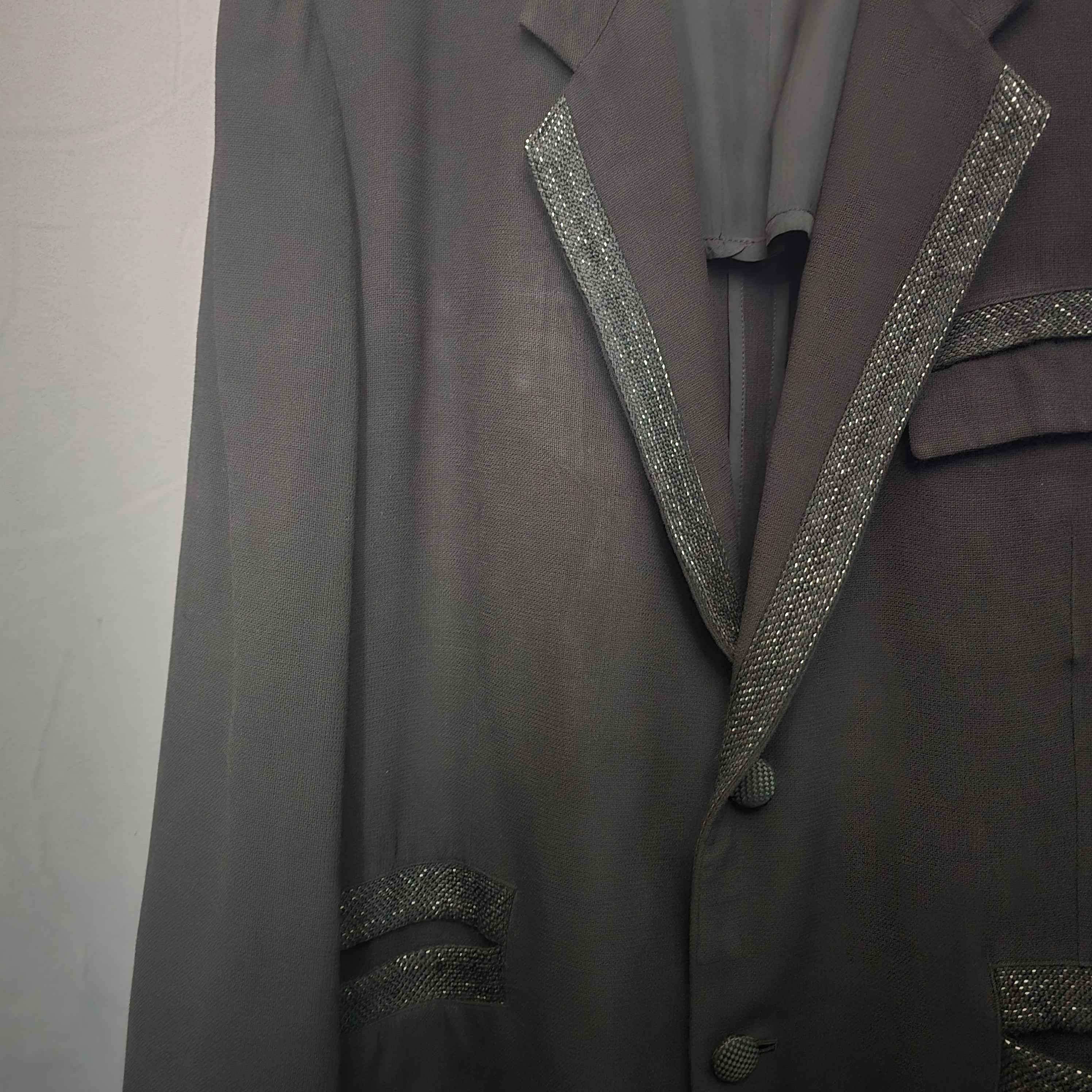 Yohji Yamamoto YYPH SS03 Lace trim Blazer Size US XL / EU 56 / 4 - 7 Thumbnail