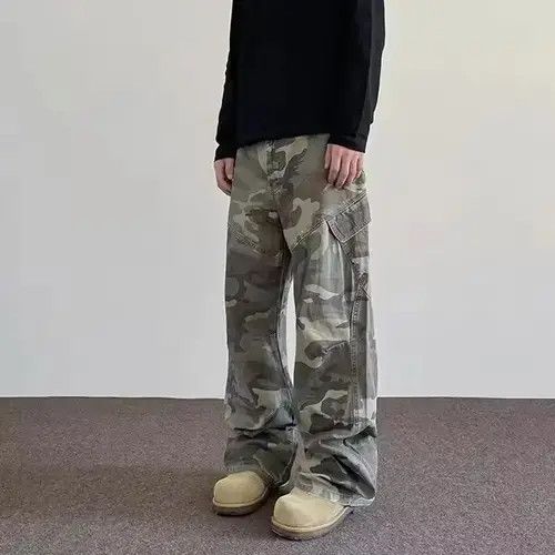 Jean Asakawa x Arisa Cargo Camo Stacked Pants Size US 27 - 1 Thumbnail