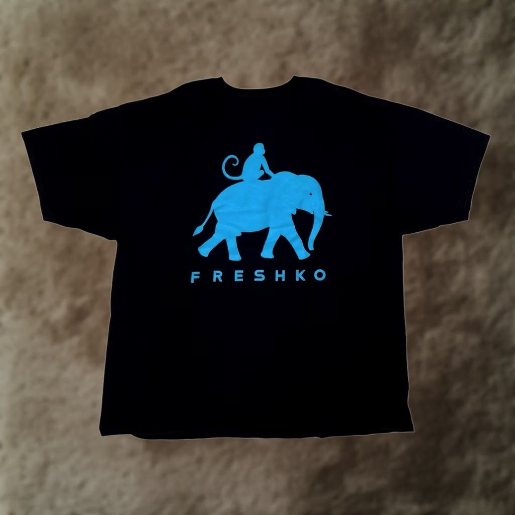 Logo 7 Freshko T-Shirt 3XL OG Logo Black Hip Hop 90s Mens Men Logo Tee Size US XXL / EU 58 / 5 - 1 Thumbnail