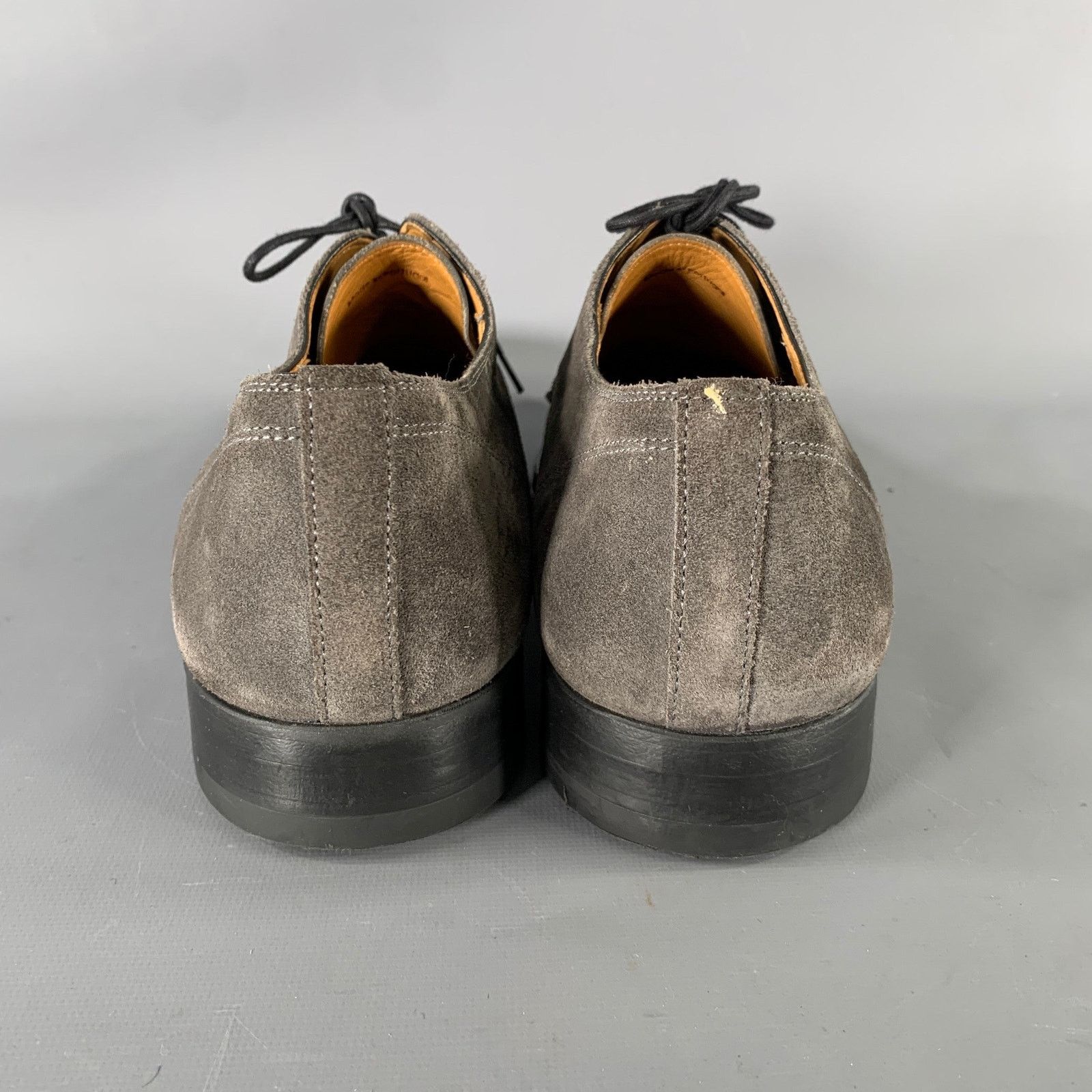 Magnanni MAGNANNI 9.5 Grey Gunmetal Mixed Patterns Lace Up Shoes Size US 9.5 / EU 42-43 - 3 Thumbnail