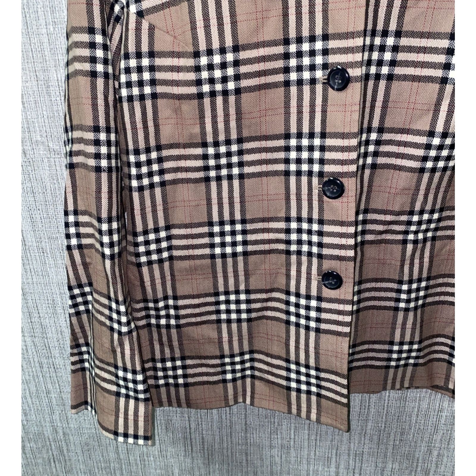 Pendleton Pendleton Sport Coat Jacket Beige Wool USA Made Size 8 Women Regular Plaid Button Front Fall Winter Size M / US 6-8 / IT 42-44 - 4 Thumbnail