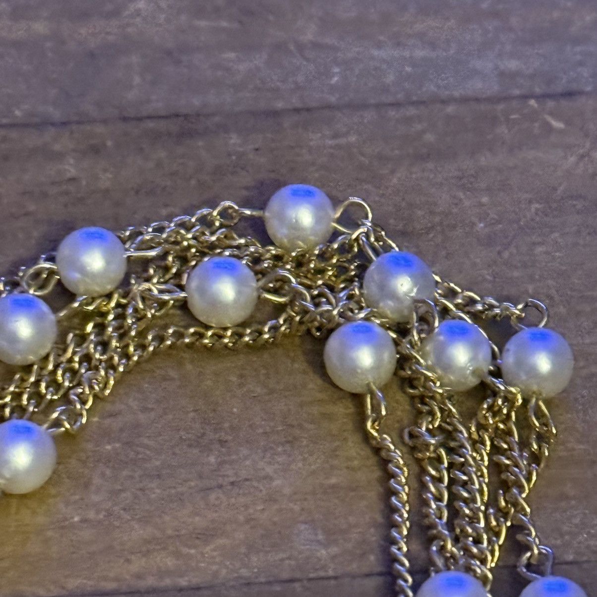 Vintage Vintage multi strand station pearl necklace Size ONE SIZE - 3 Thumbnail