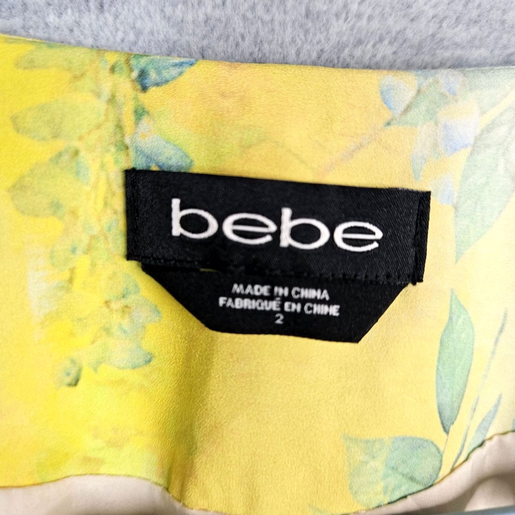 Bebe Bebe Women Blazer Shirt Cardigan Light Weight Open Front Tropical Pattern Multicolor Size 2 Size XS / US 0-2 / IT 36-38 - 6 Thumbnail