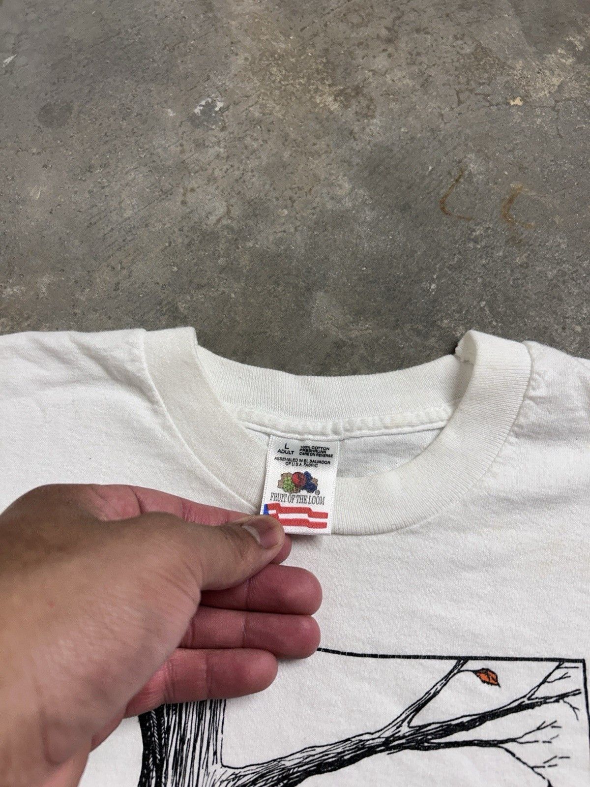 Fruit Of The Loom Vintage 90’s One Very Neat Grandma Art Snafu Design T-Shirt Size US L / EU 52-54 / 3 - 3 Thumbnail
