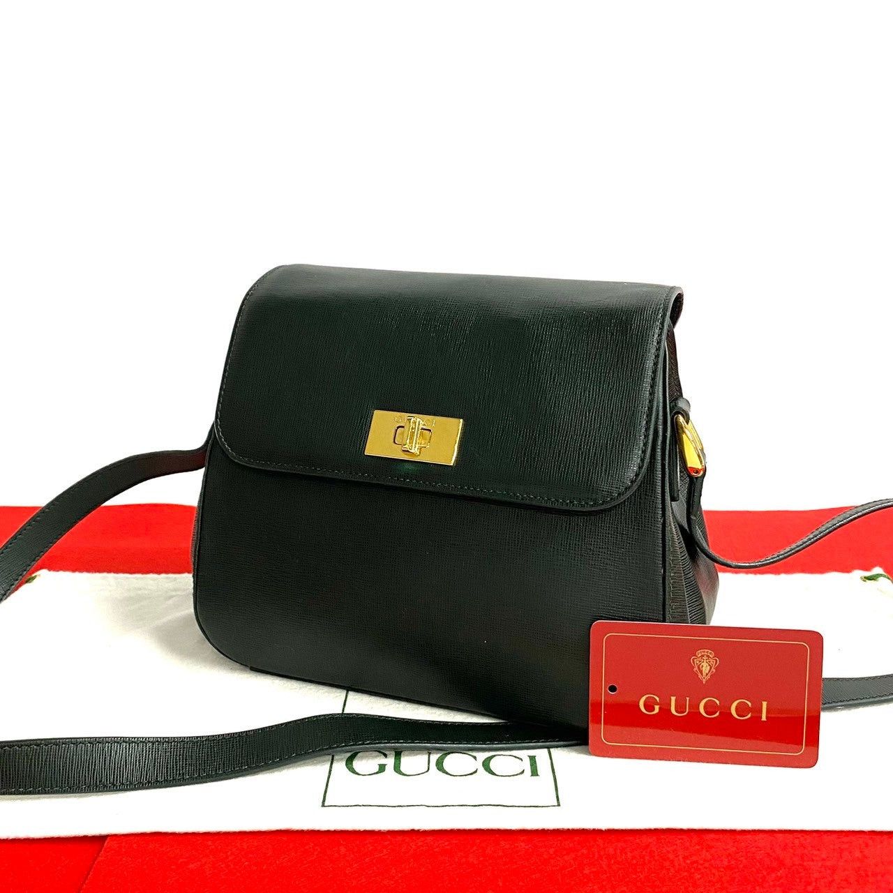 Gucci Gucci Shoulder Bag Black Leather Size ONE SIZE - 1 Thumbnail