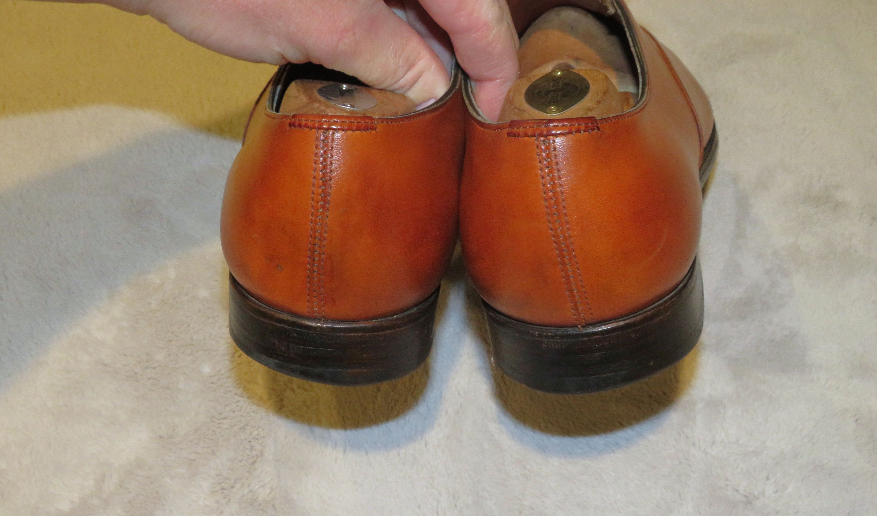Edward Green Chelsea Burnt Pine Antiqued Leather Derby 202 Last Size 8D Size US 8 / EU 41 - 8 Thumbnail