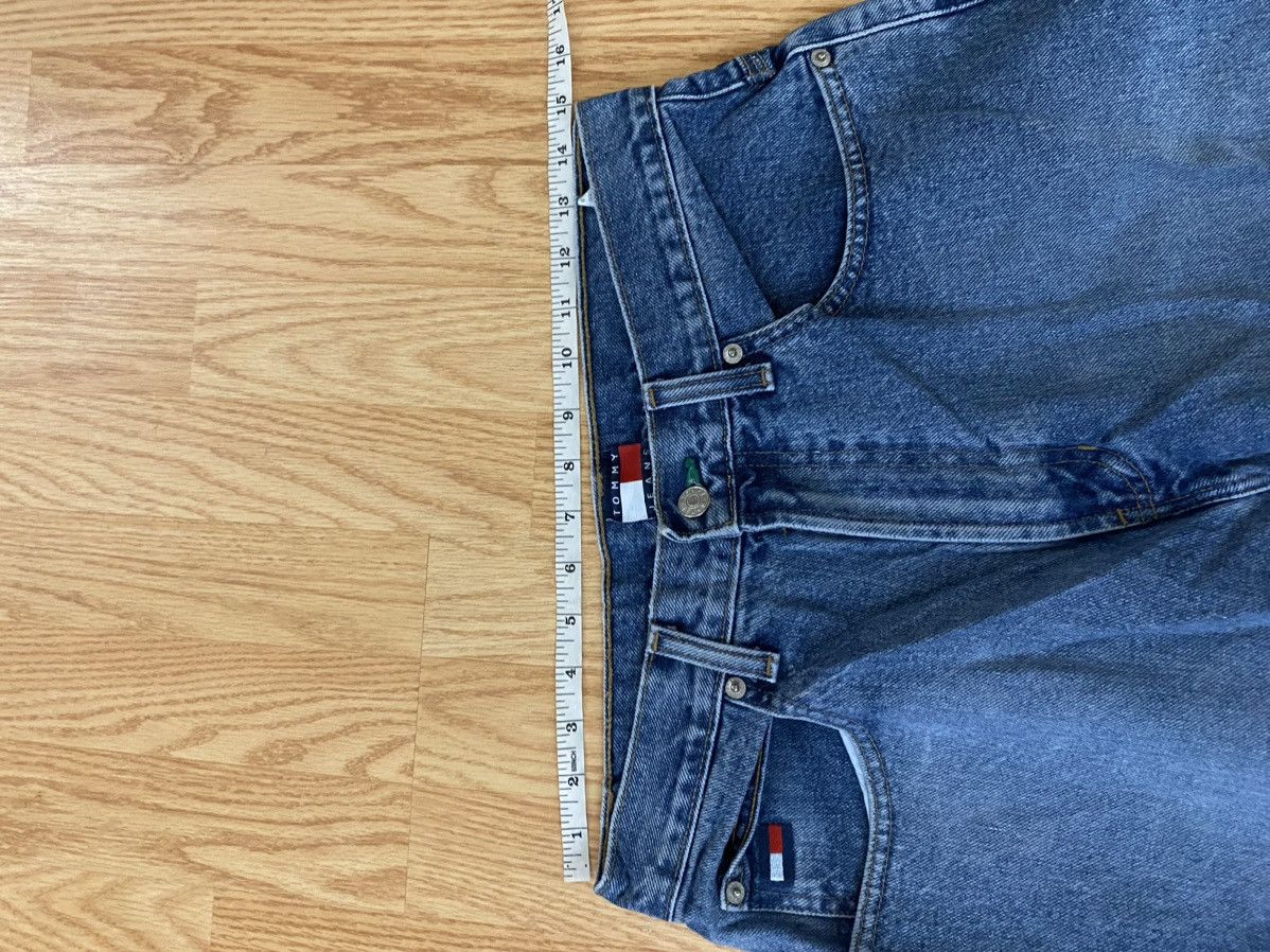 Tommy Hilfiger 90’s Vintage Blue Tommy Jeans Carpenter Denim Jeans Baggy Size US 30 / EU 46 - 9 Thumbnail