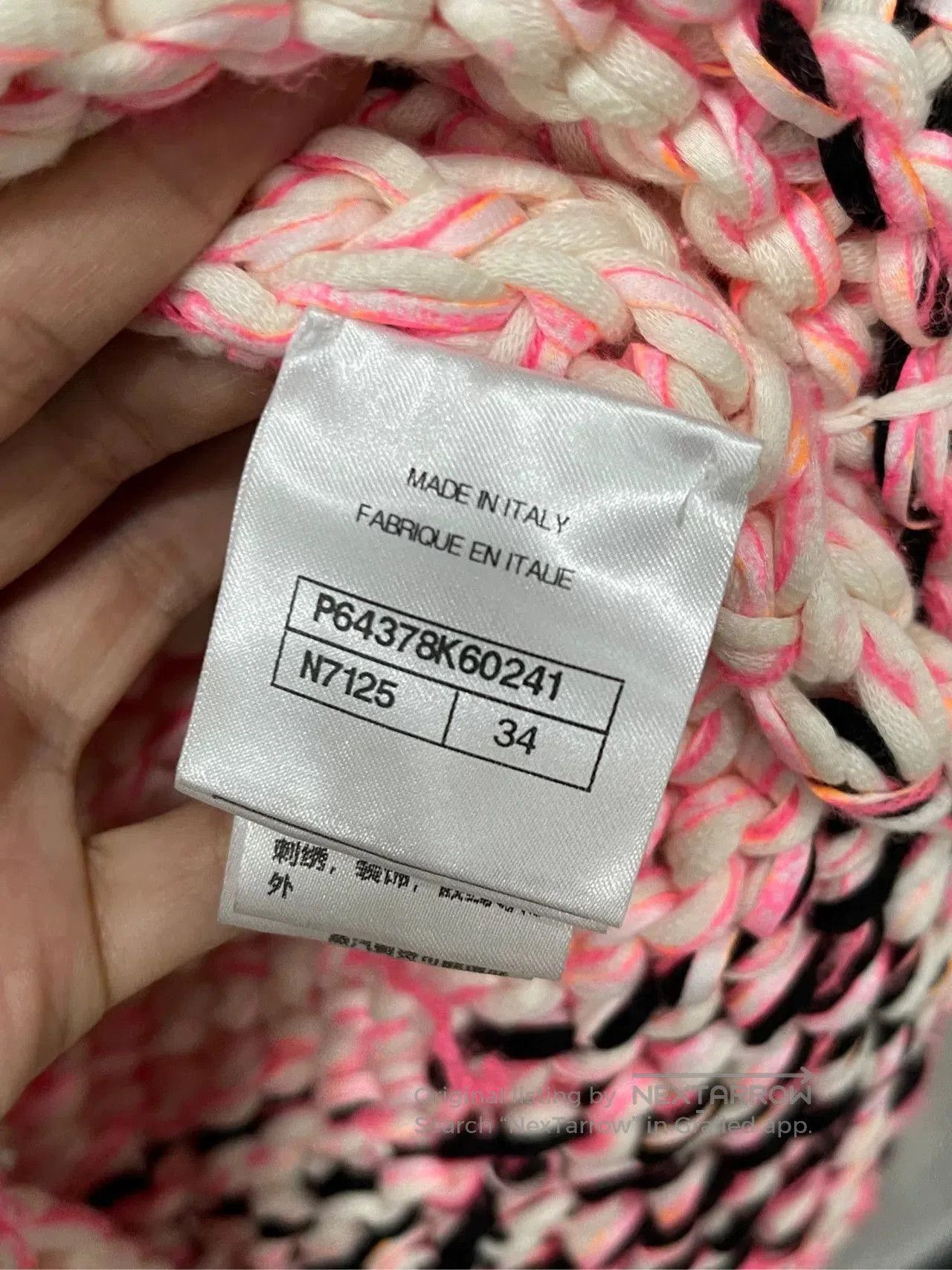 Chanel Chanel Pink Bouclé Knit Cardigan. Size US XS / EU 42 / 0 - 7 Thumbnail