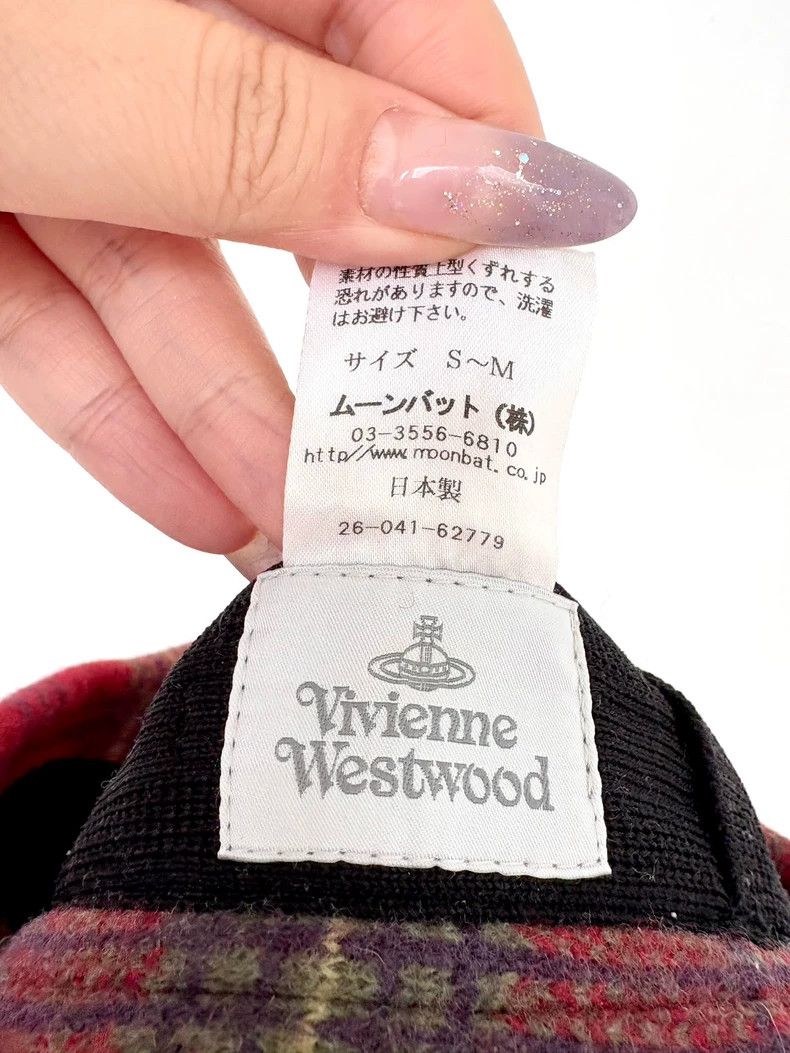 Vivienne Westwood Vivienne Westwood Old red checked painter's cap newsboy ha Size ONE SIZE - 6 Thumbnail