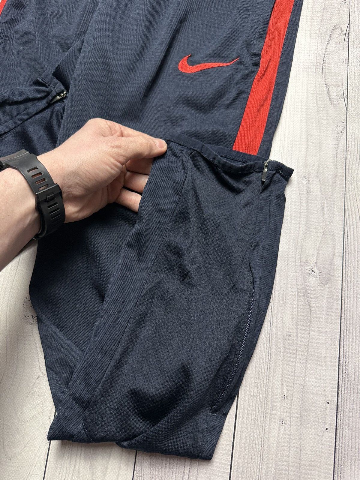 Nike × Vintage Vintage Nike PSG soccer joggers size L logo Size US 34 / EU 50 - 7 Thumbnail