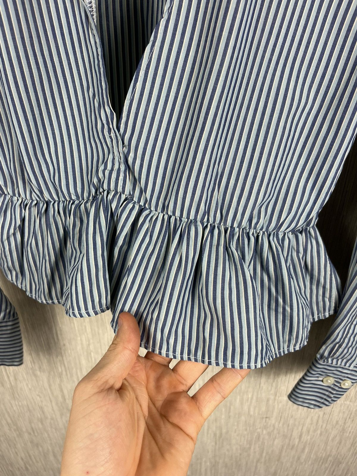Polo Ralph Lauren × Vintage Vintage 90s Polo Ralph Lauren Alcott striped blouse shirt Size XS / US 0-2 / IT 36-38 - 12 Thumbnail