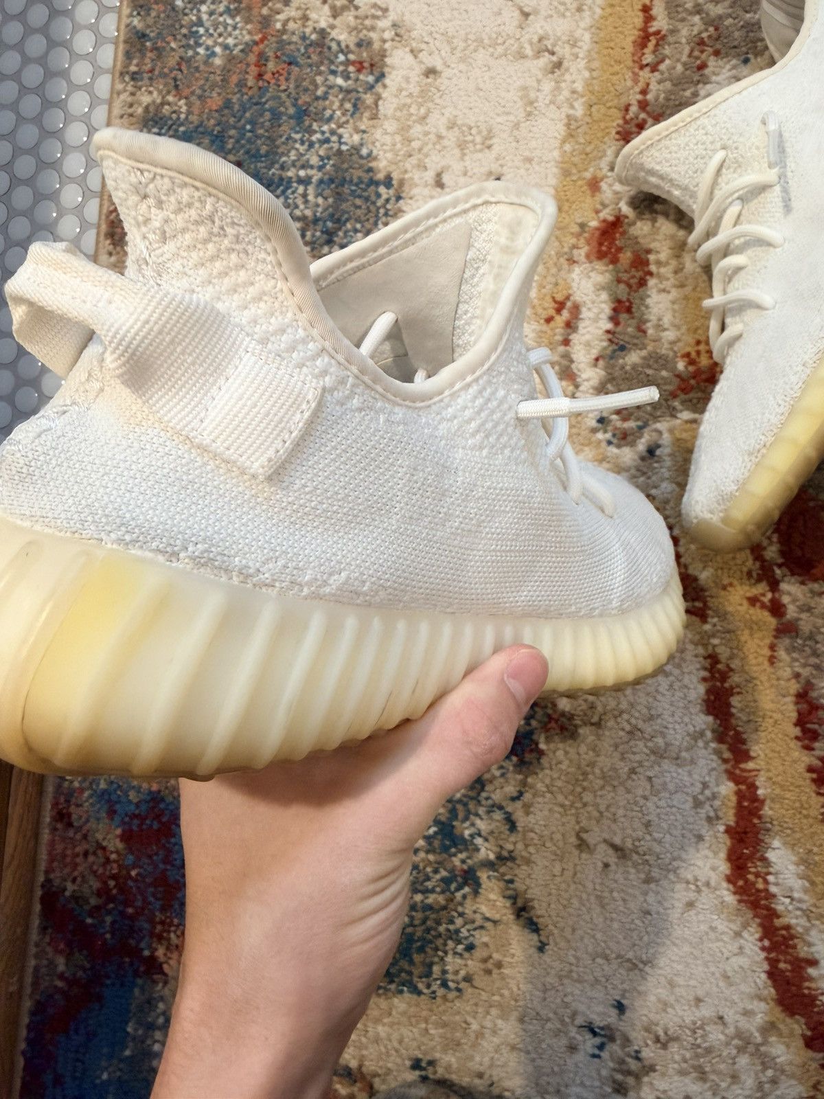 Yeezy Adidas yeezy 350 boost triple white Size US 10.5 / EU 43-44 - 7 Thumbnail