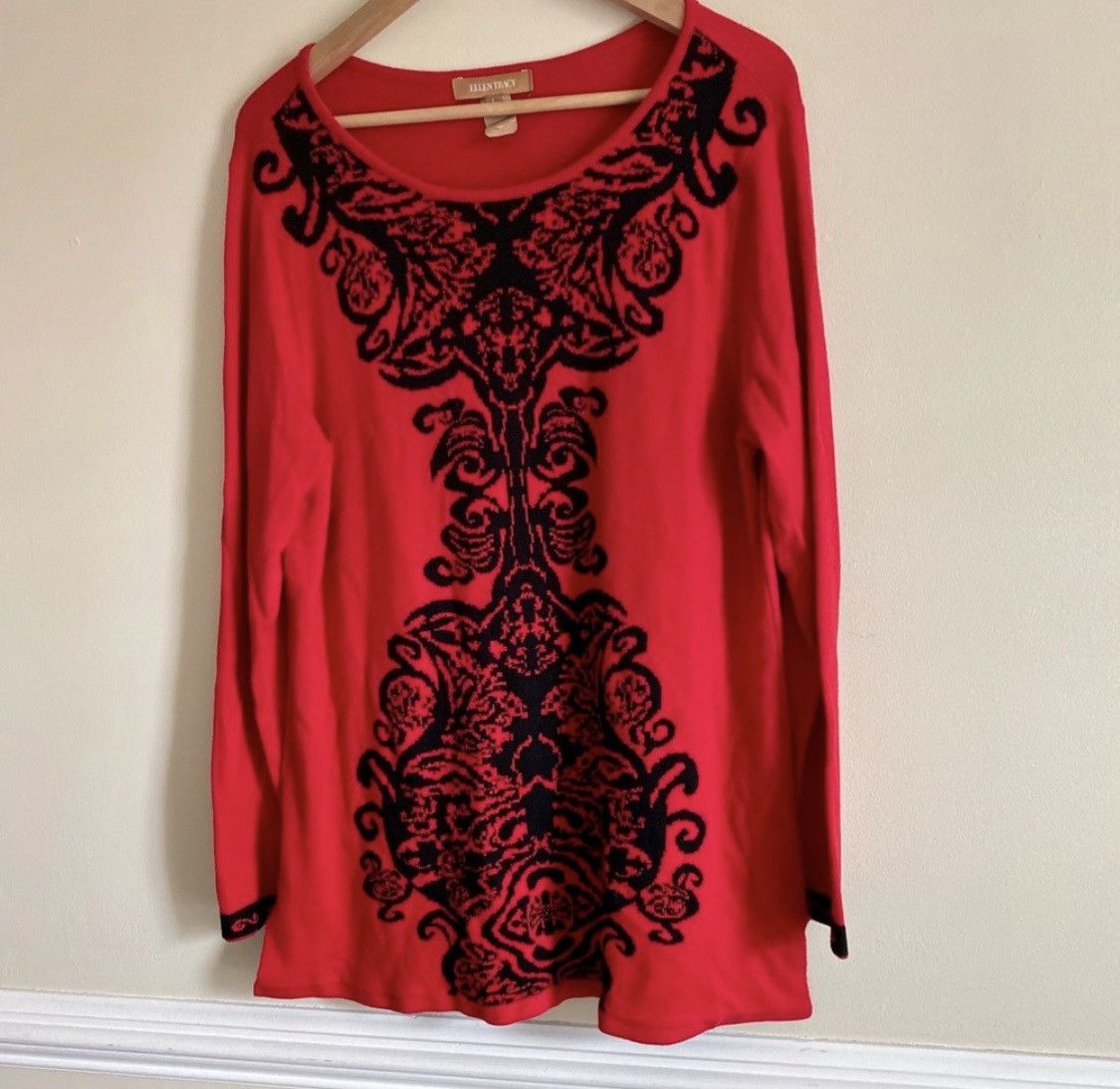 Other ELLEN TRACY EMBROIDERED PULLOVER SWEATER Size L / US 10 / IT 46 - 7 Thumbnail