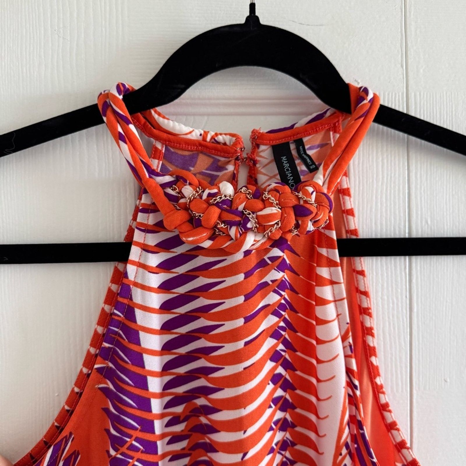 Guess Guess by Marciano Orange and Purple Women's Dress, Size XS Size XS / US 0-2 / IT 36-38 - 4 Thumbnail