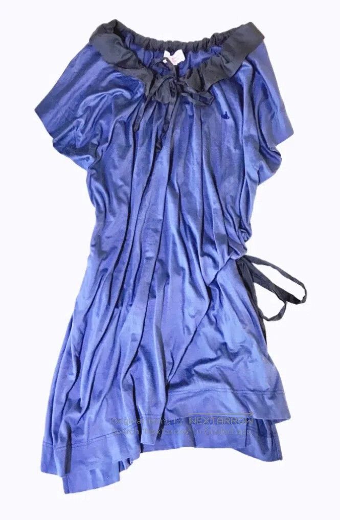 Vivienne Westwood Vivienne Westwood Gray-blue dress, planet embroidered draw Size M / US 6-8 / IT 42-44 - 1 Thumbnail