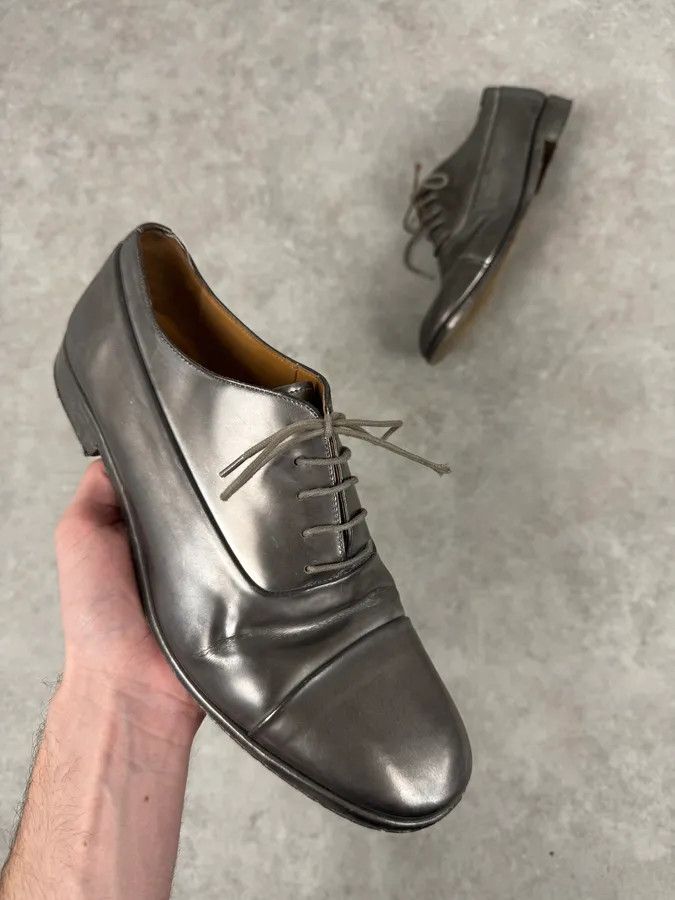 Maison Margiela Silver Grey Derby Shoes