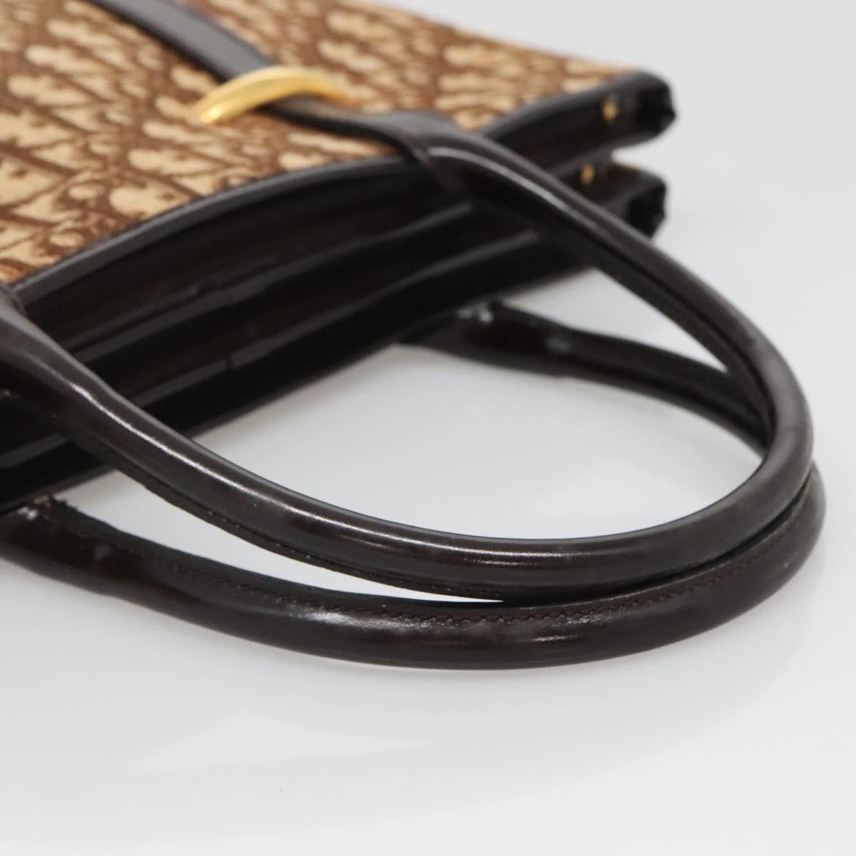 Dior DIOR Trotter Canvas Hand Bag Brown Gold Size ONE SIZE - 7 Thumbnail