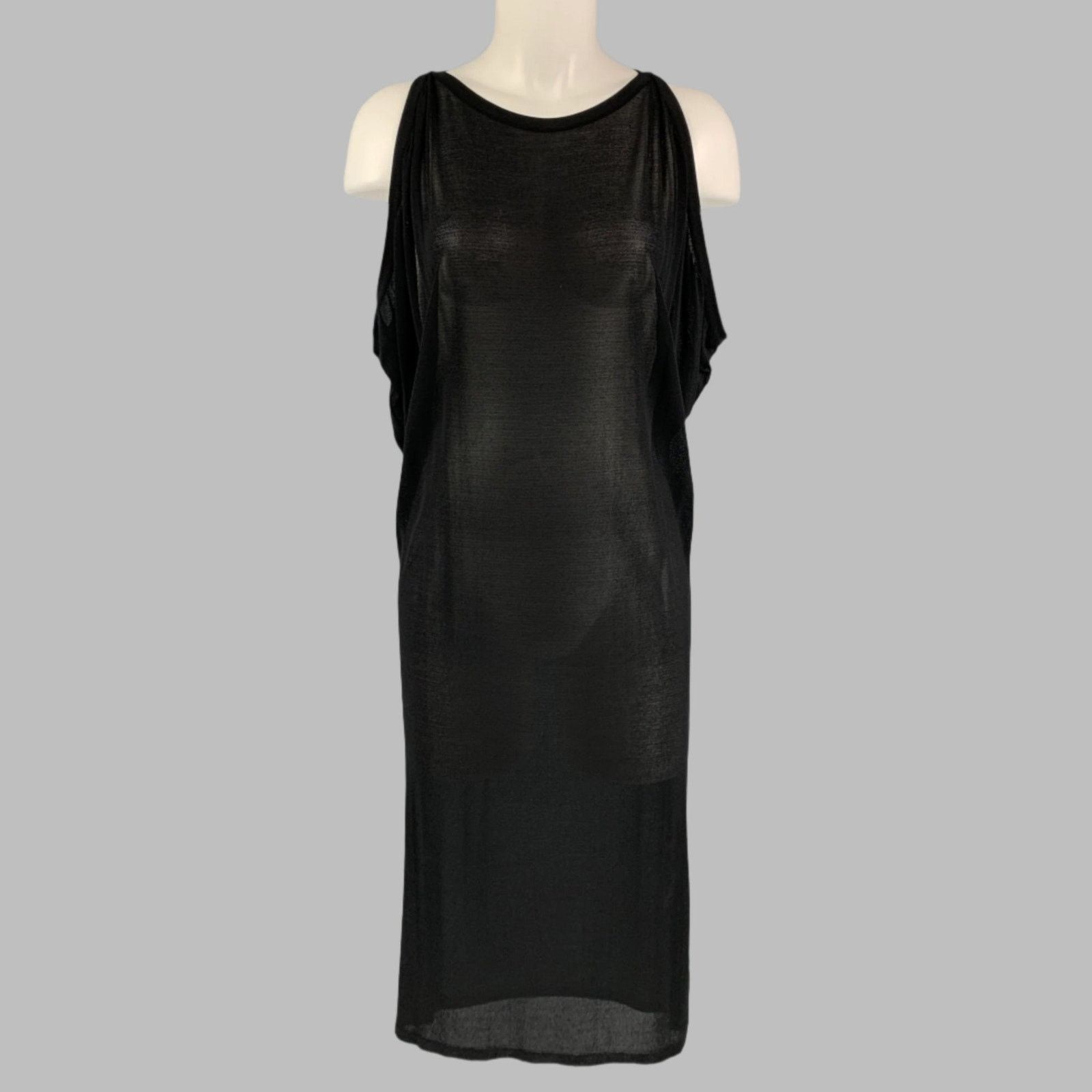 Giambattista Valli Size S Black Viscose Blend Sheer Sleeveless Dress Size M / US 6-8 / IT 42-44 - 1 Thumbnail