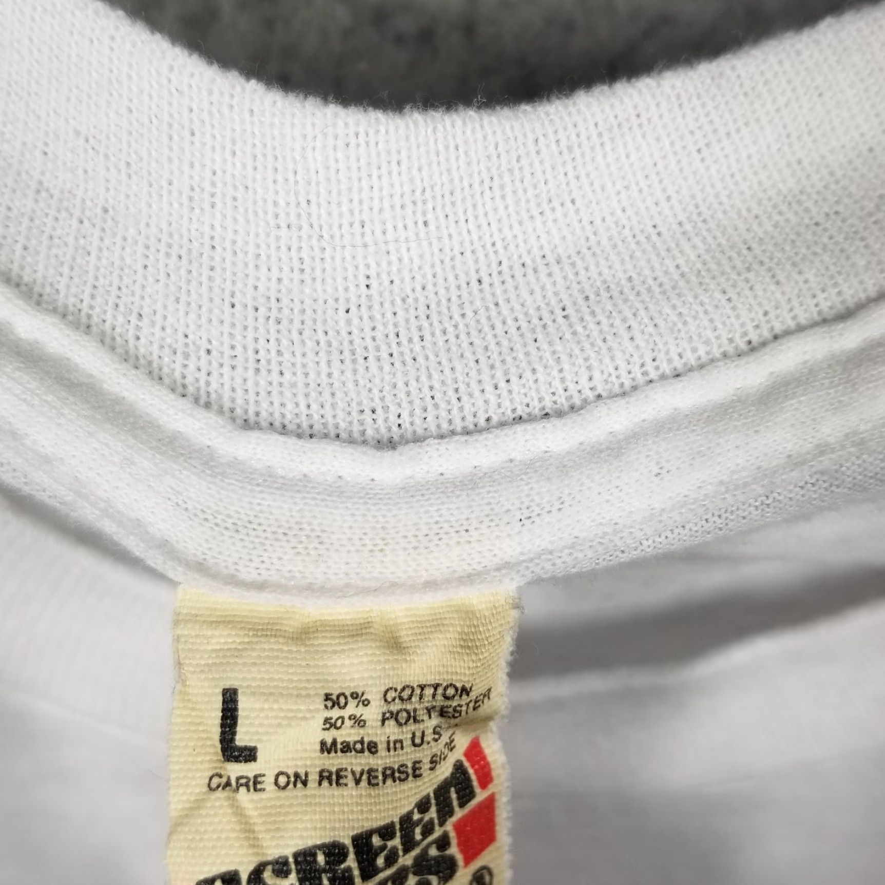 Vintage Vintage Black Belt Shirt Mens Large White Funny Slogan Polka Dot Socks 80s USA Size US L / EU 52-54 / 3 - 3 Thumbnail