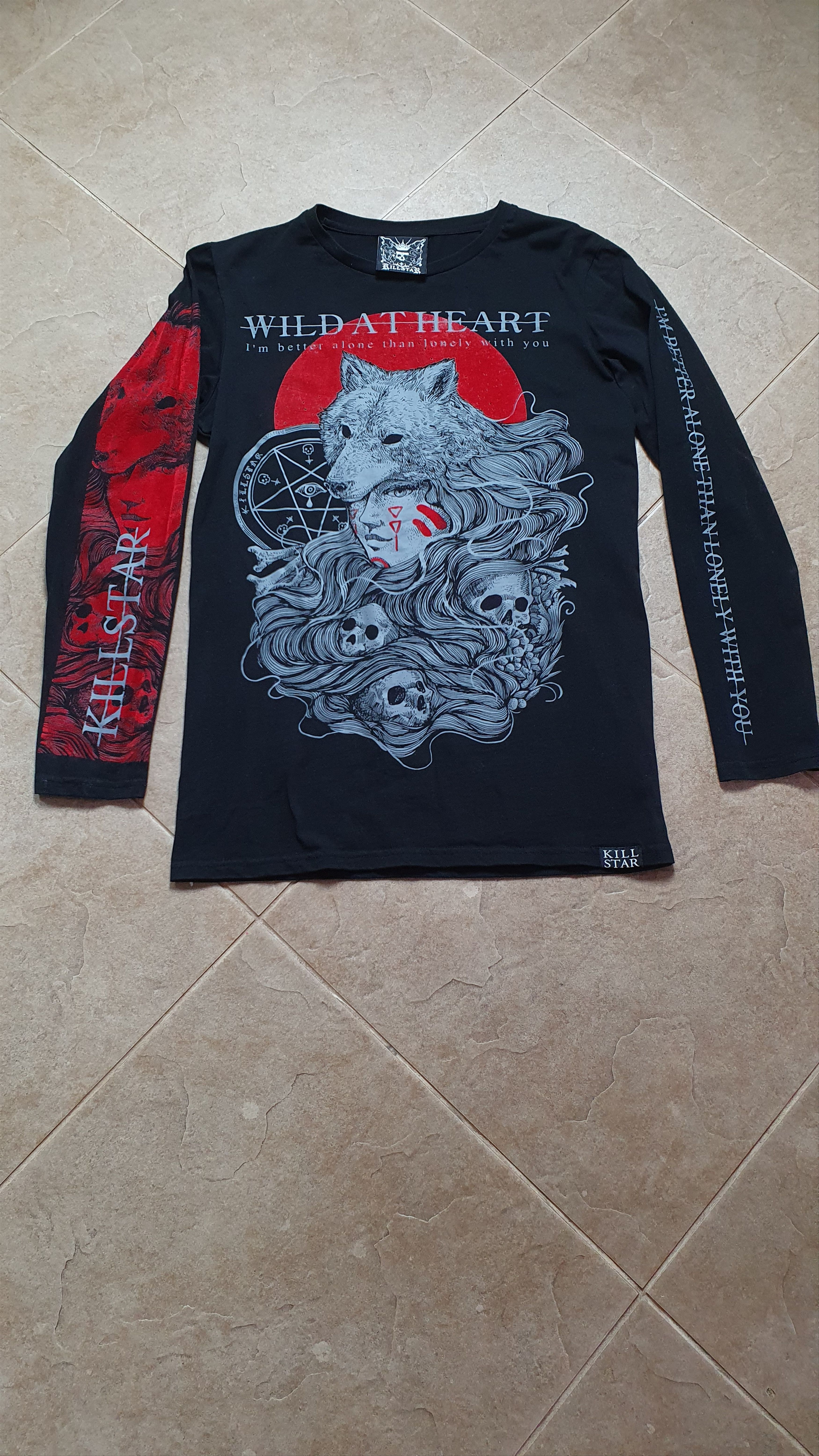 Killstar Longsleeve t-shirt Wild At Heart - KILLSTAR sweatshirt Size US M / EU 48-50 / 2 - 10 Thumbnail