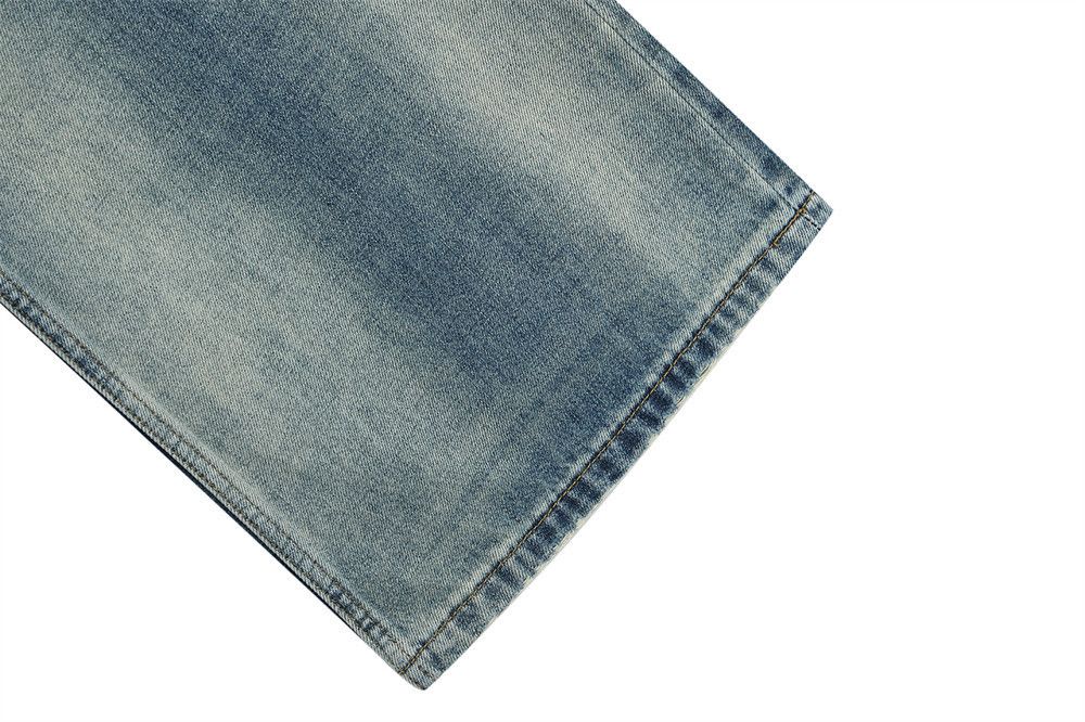 Vintage American street distressed punk washed gradient flared jeans Size US 32 / EU 48 - 5 Thumbnail