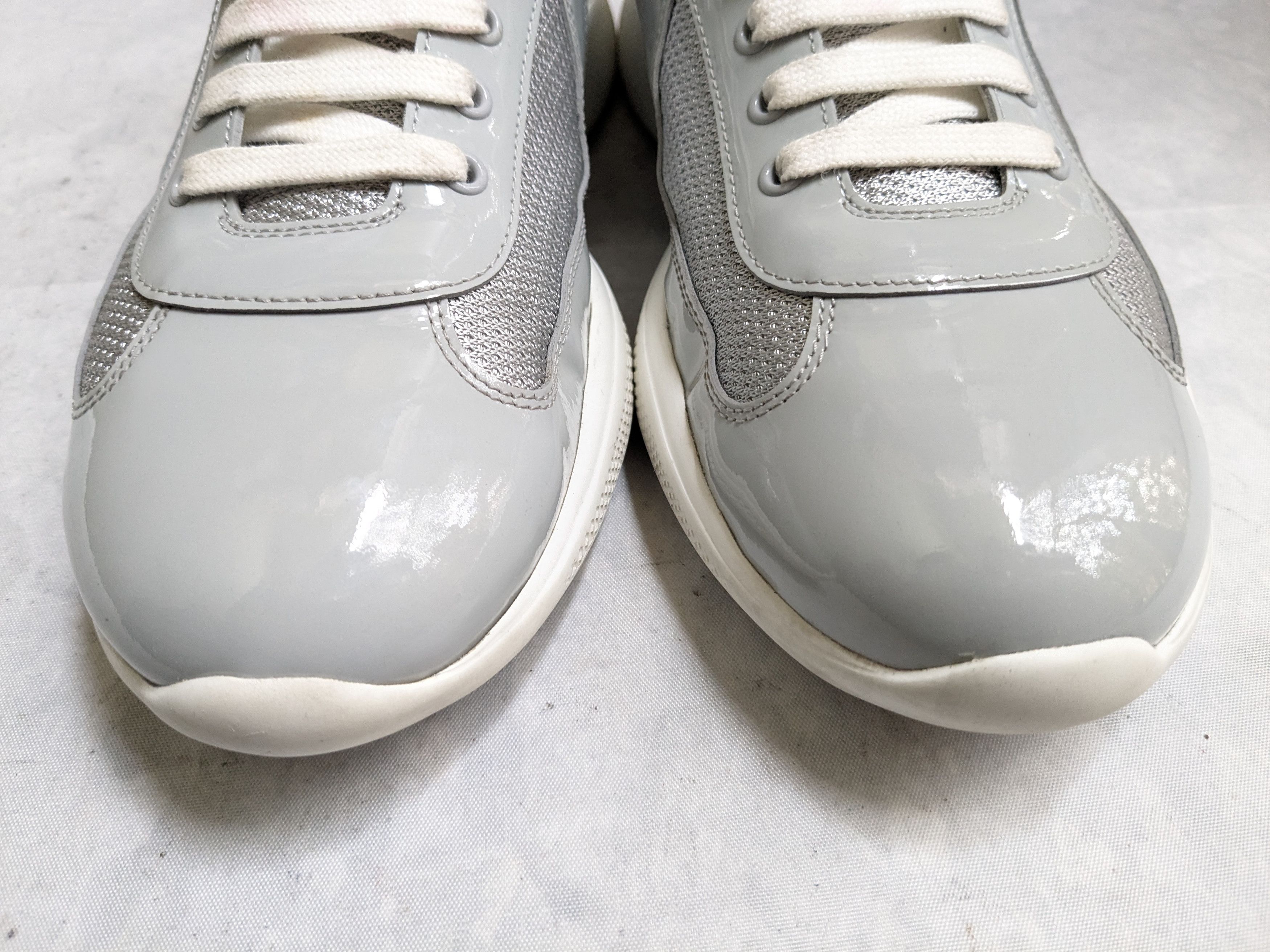Prada Prada America's Cup Gray Patent Leather 11 US Low Size US 11 / EU 44 - 3 Thumbnail