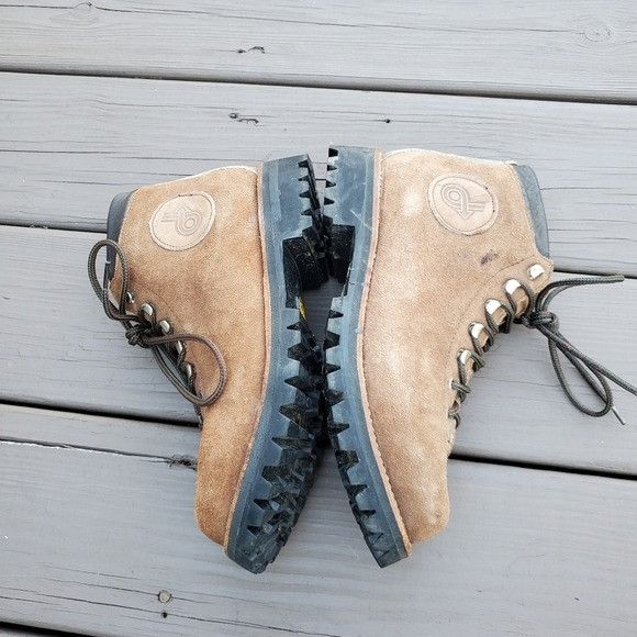 Vintage Vintage 90s y2k Brown Roughout Suede Leather Hiking Boots Size US 7.5 / IT 37.5 - 4 Thumbnail