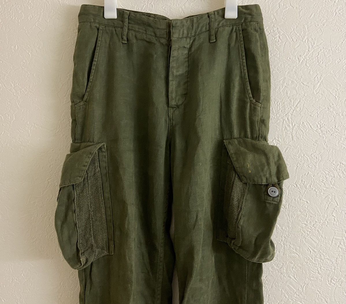 Kapital KAPITAL cotton linen cargo pants Size US 28 / EU 44 - 2 Thumbnail