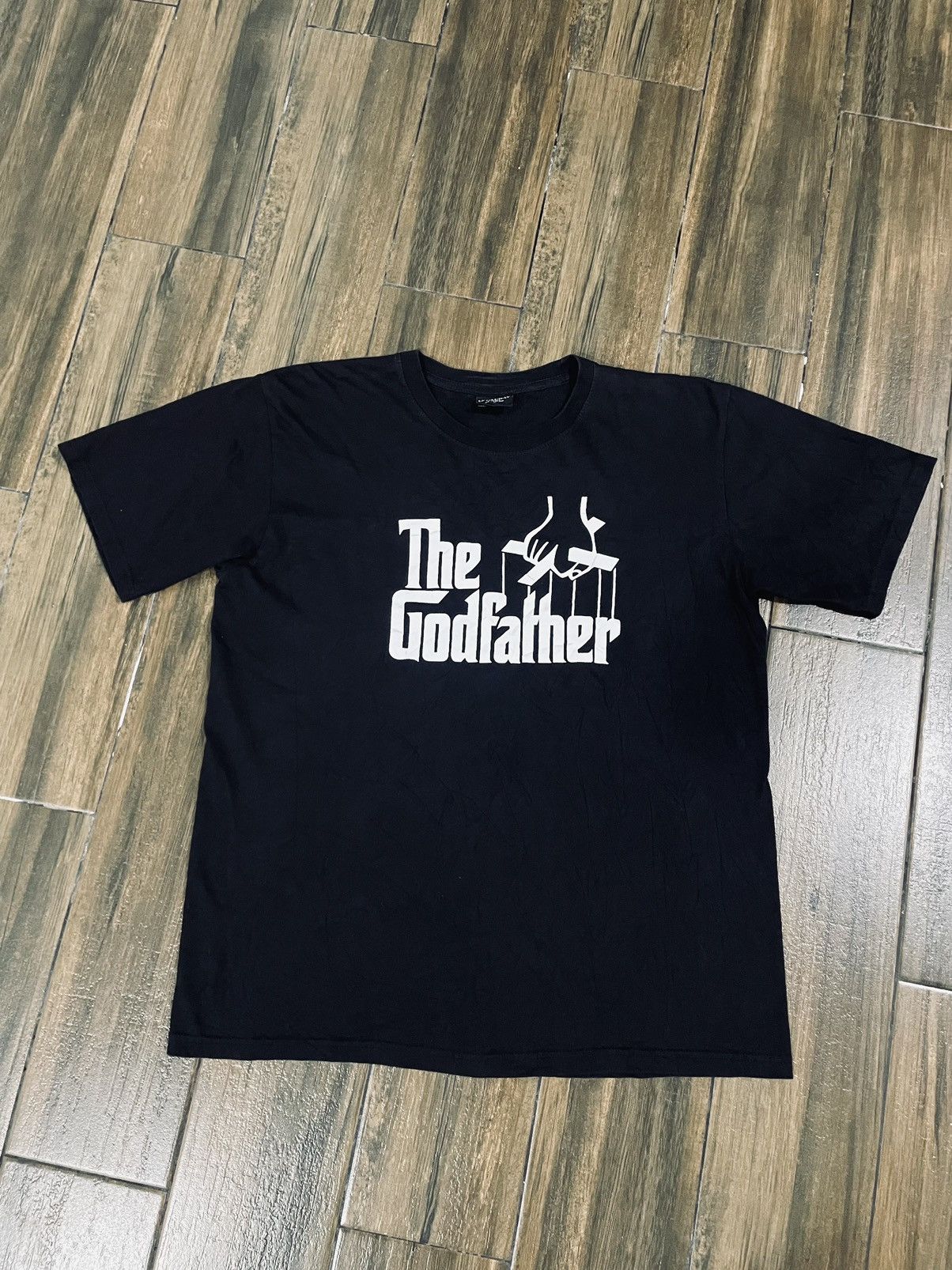 image of The God Father Black T Shirt, Men's (Size Large)