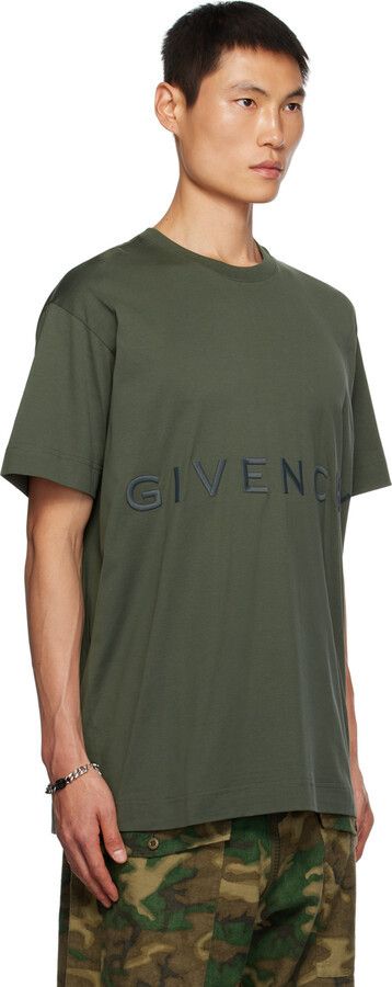 Givenchy o1srvl11e1224 Oversize T-Shirt in Green Size US L / EU 52-54 / 3 - 2 Thumbnail