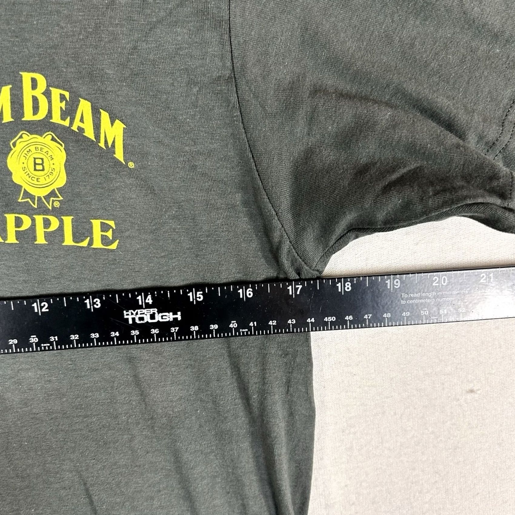 Apple Jim Beam Shirt Mens Small Gray Graphic Print Short Sleeve Crew Neck Logo Tee Top Size US S / EU 44-46 / 1 - 7 Thumbnail