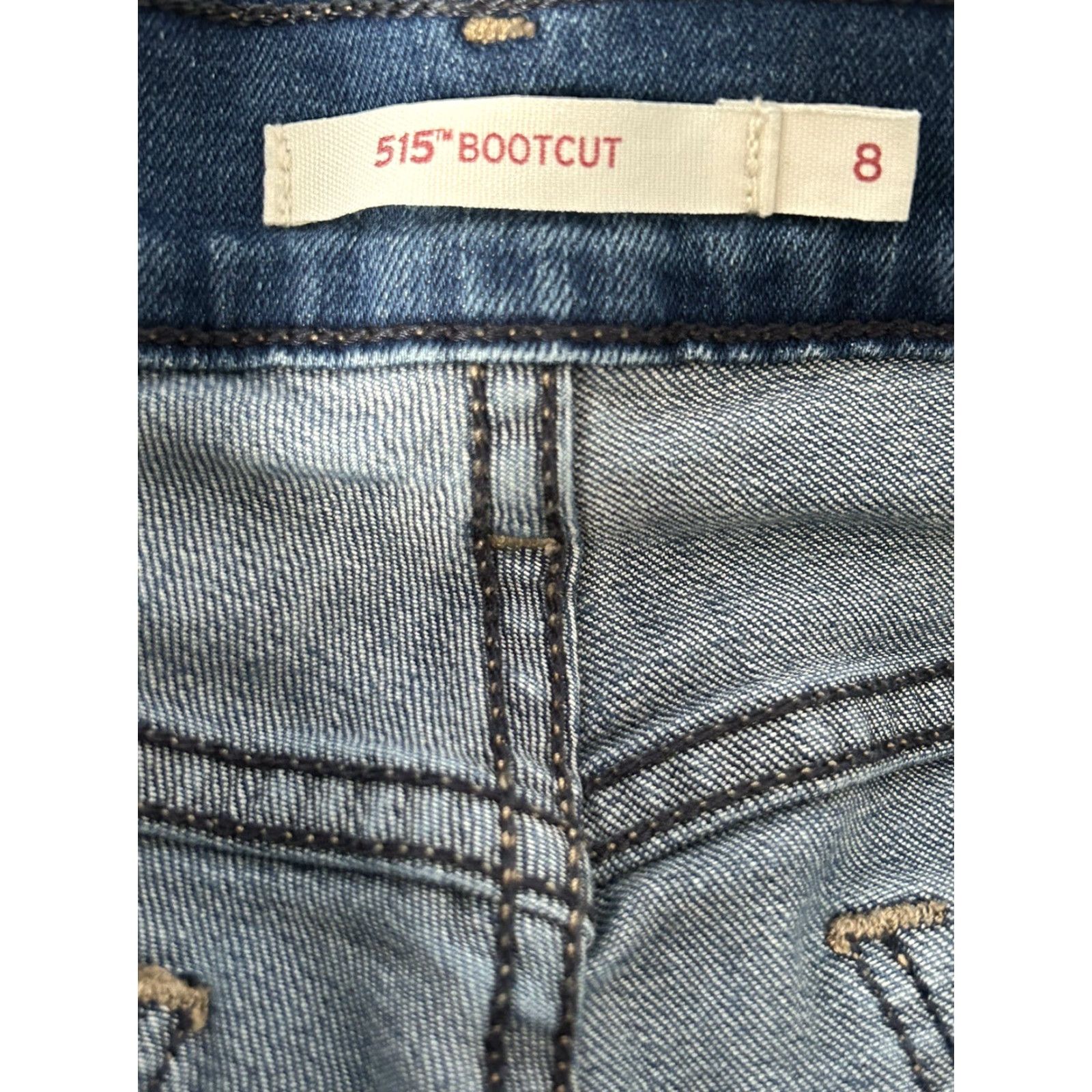 Levi's Levis 515 Jeans Womens Boot Cut Mid Rise Denim size 8 (29x32) Size 30" / US 8 / IT 44 - 4 Thumbnail