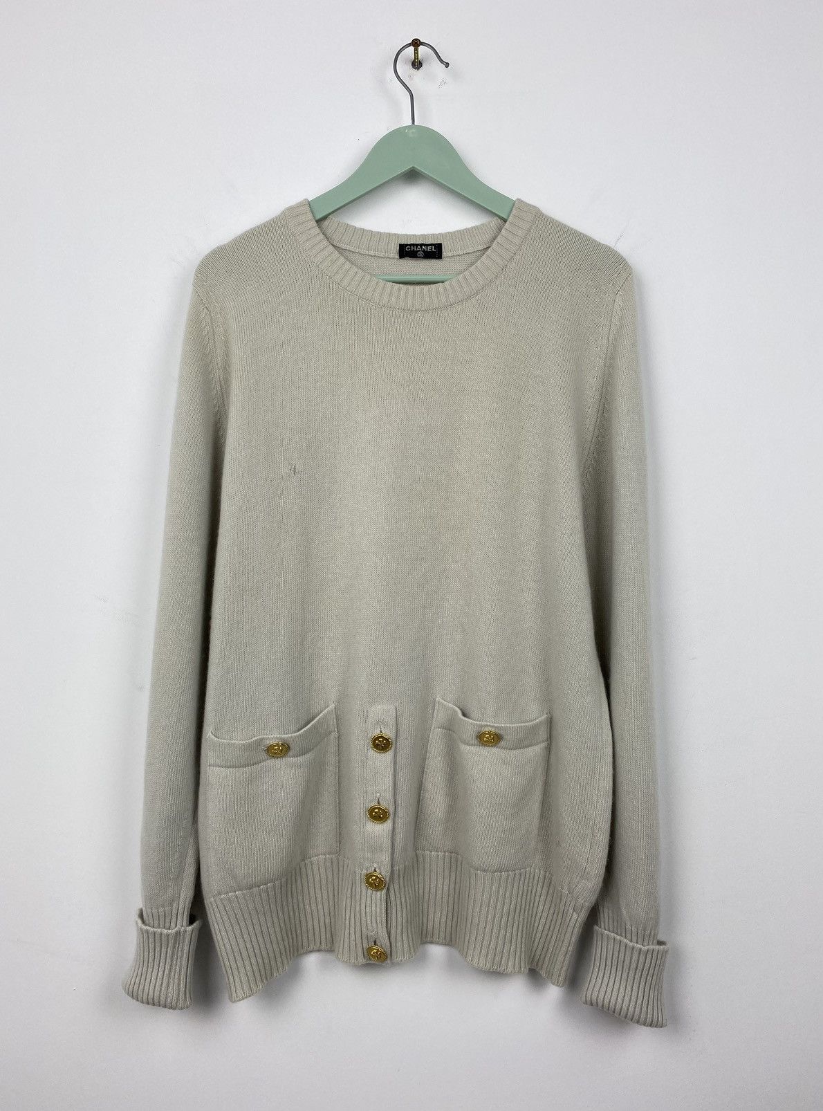 Vintage Chanel Pure Cashmere Sweater Cardigan Dior