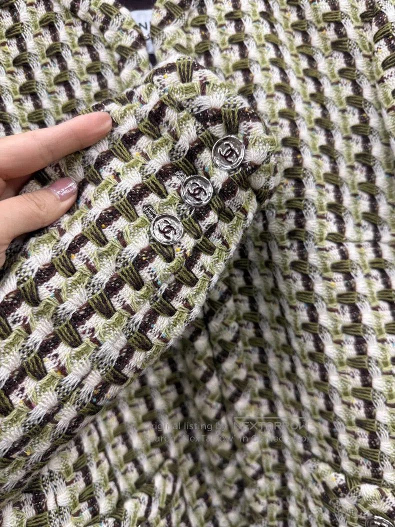 Chanel Chanel Dakar series twill soft tweed colour-blocked jacket Size S / US 4 / IT 40 - 2 Thumbnail