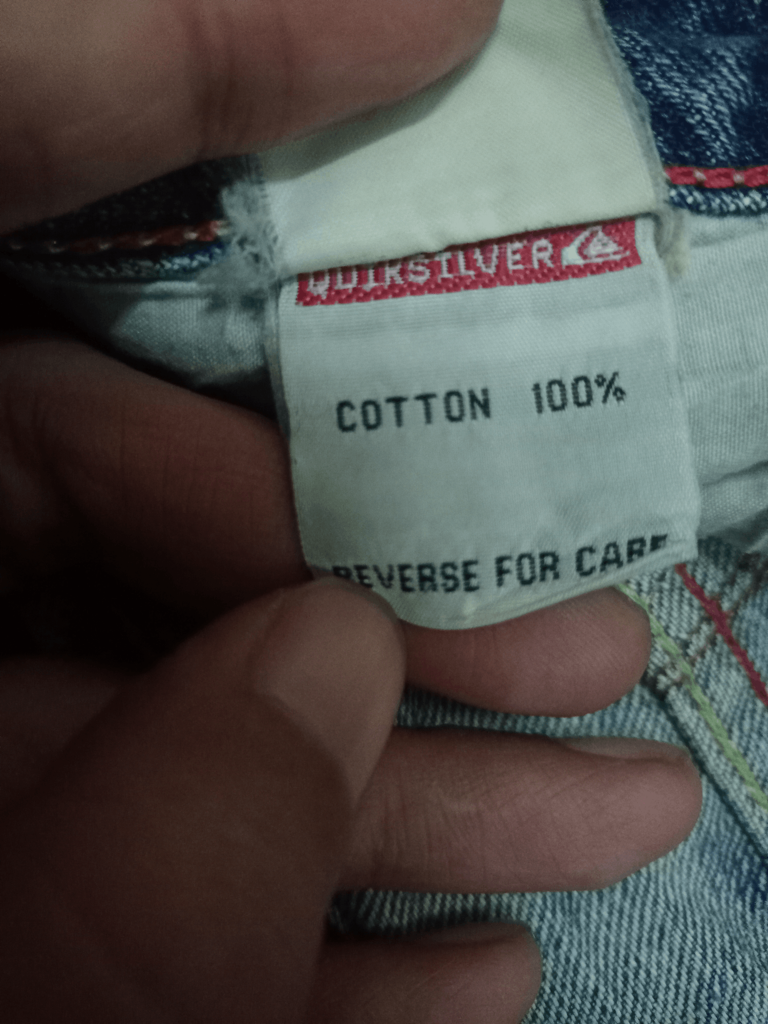 Quiksilver Vintage 90s Quiksilver Blue Wash Distressed Baggy Jeans Size US 30 / EU 46 - 15 Thumbnail