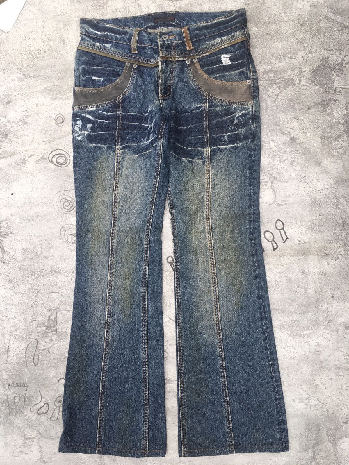image of If Six Was Nine x Seditionaries Morgan Home Bootcut Denim in Blue Wash, Men's (Size 30)