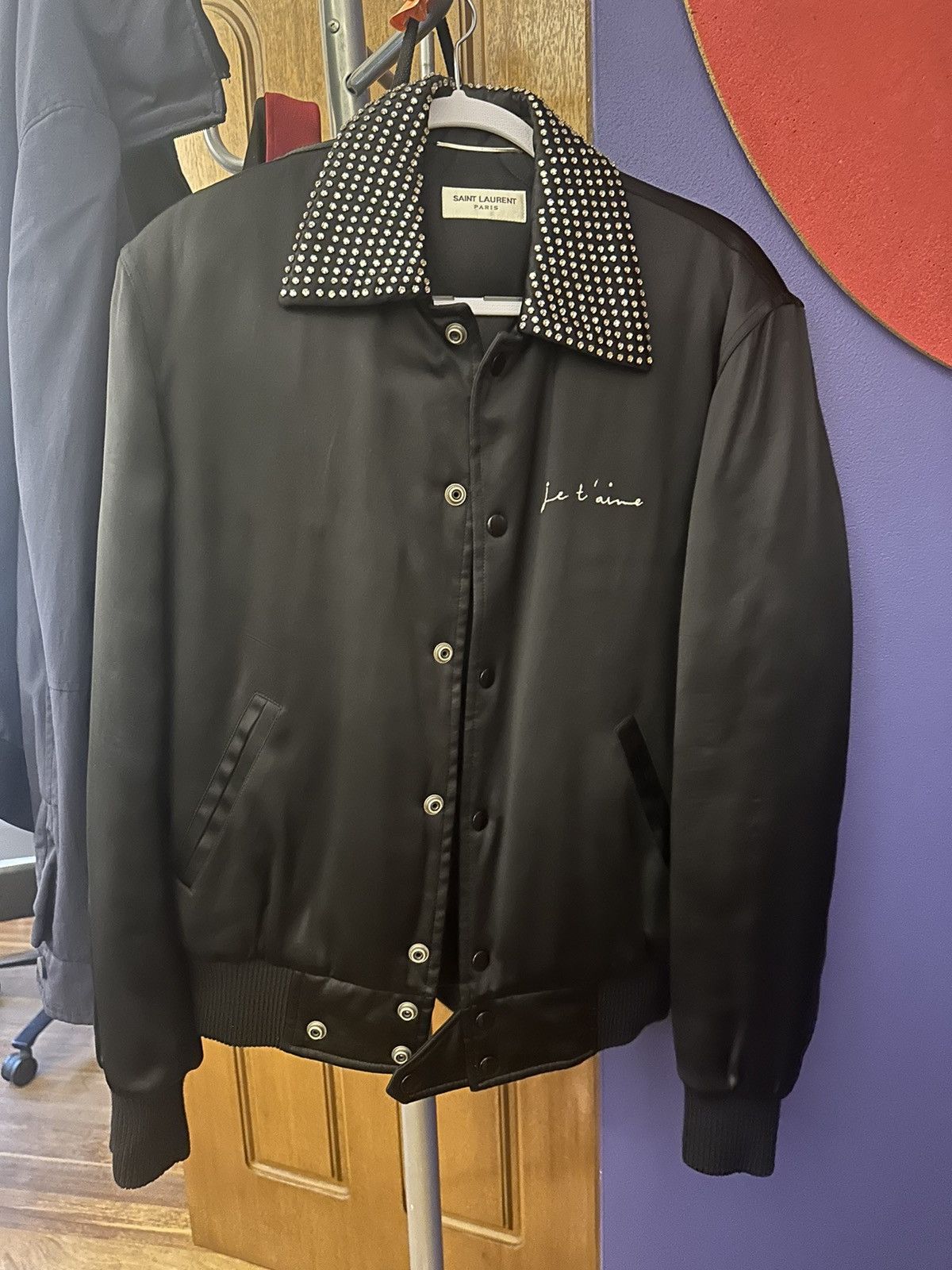 Saint Laurent Paris Black Jacket in good condition Size US S / EU 44-46 / 1 - 1 Thumbnail