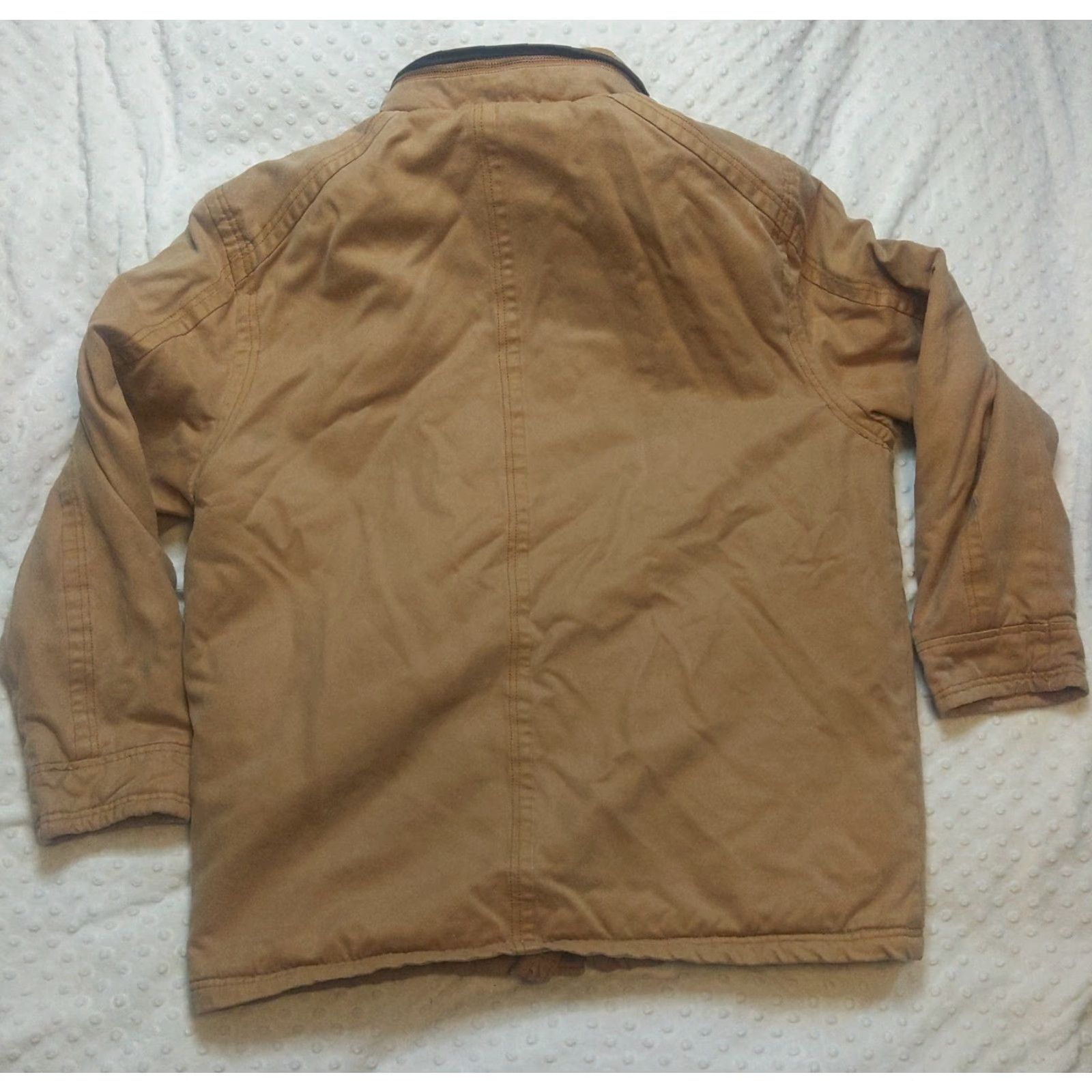Rains VINTAGE Cripple Creek Jacket Men's Large Brown Bomber Hooded Zip Mid-Length Insulated Polyester Rain Size US L / EU 52-54 / 3 - 6 Thumbnail