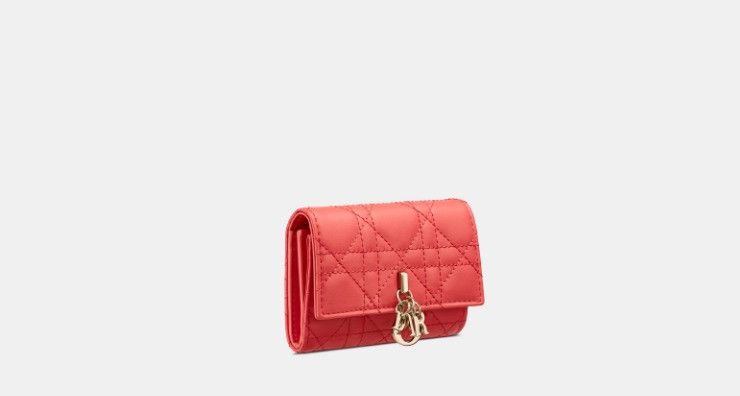 Dior o1w1db10325 Size: OS / S0966ON Glycine Wallet in Coral Size ONE SIZE - 1 Thumbnail