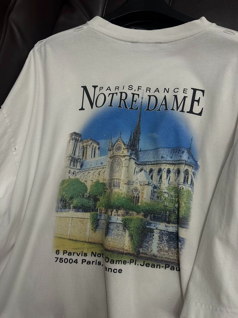 Balenciaga Balenciaga Double-sided cathedral print short-sleeve t-shi Size US L / EU 52-54 / 3 - 3 Thumbnail