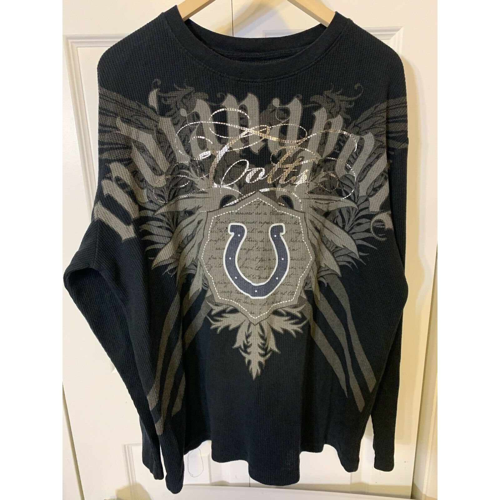 NFL NFL Pro Line Colts thermal shirt Men’s Sz XL Black Size US XL / EU 56 / 4 - 1 Thumbnail