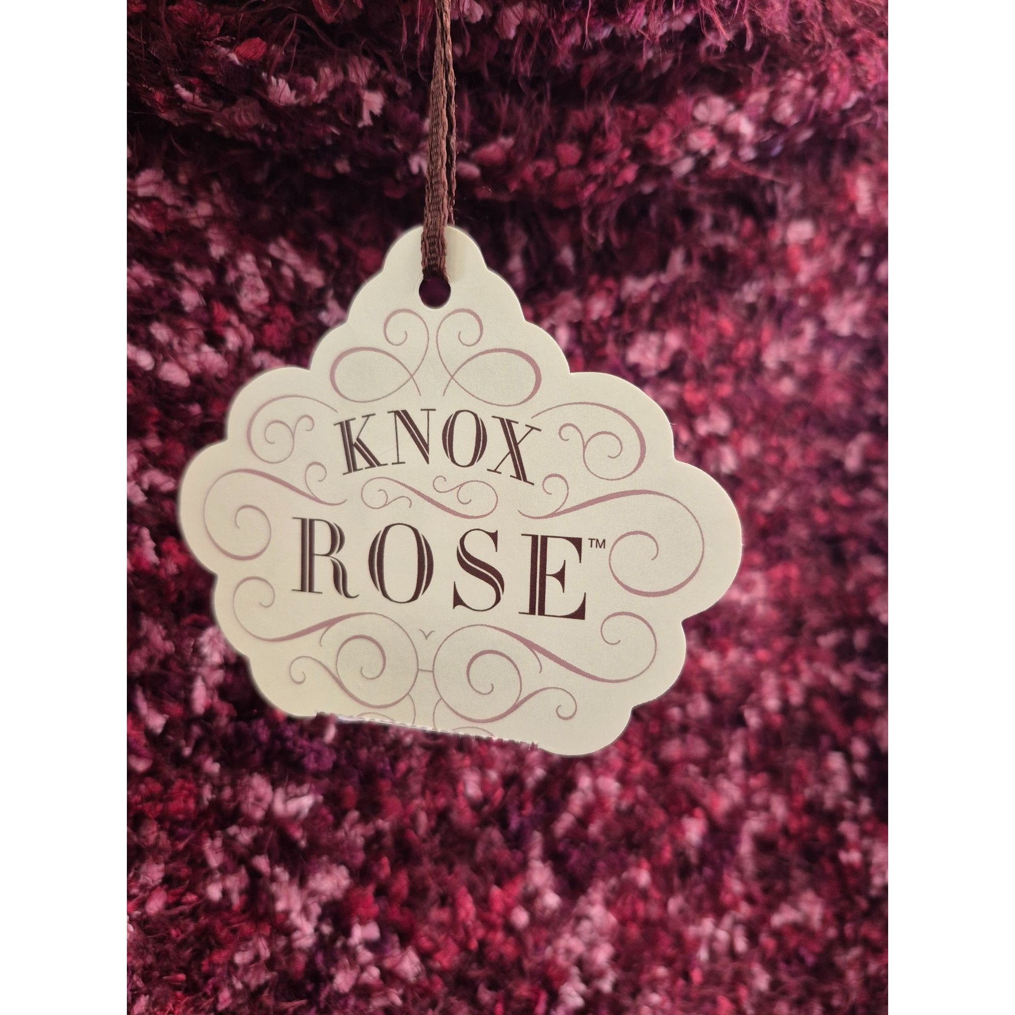 Other Women's Knox Rose Fuzzy Sweater Large Brandy Wine Size L / US 10 / IT 46 - 3 Thumbnail