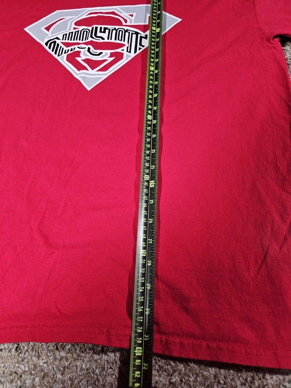 Hanes Ohio State Buckeyes OSU Superman Logo Red T-shirt XXL Size ONE SIZE - 5 Thumbnail