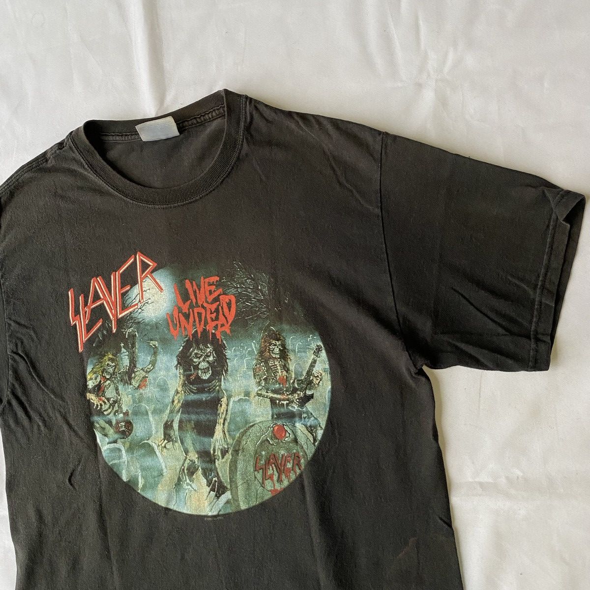 Band Tees × Vintage Vintage Slayer Live Undead Tees Size US M / EU 48-50 / 2 - 4 Thumbnail