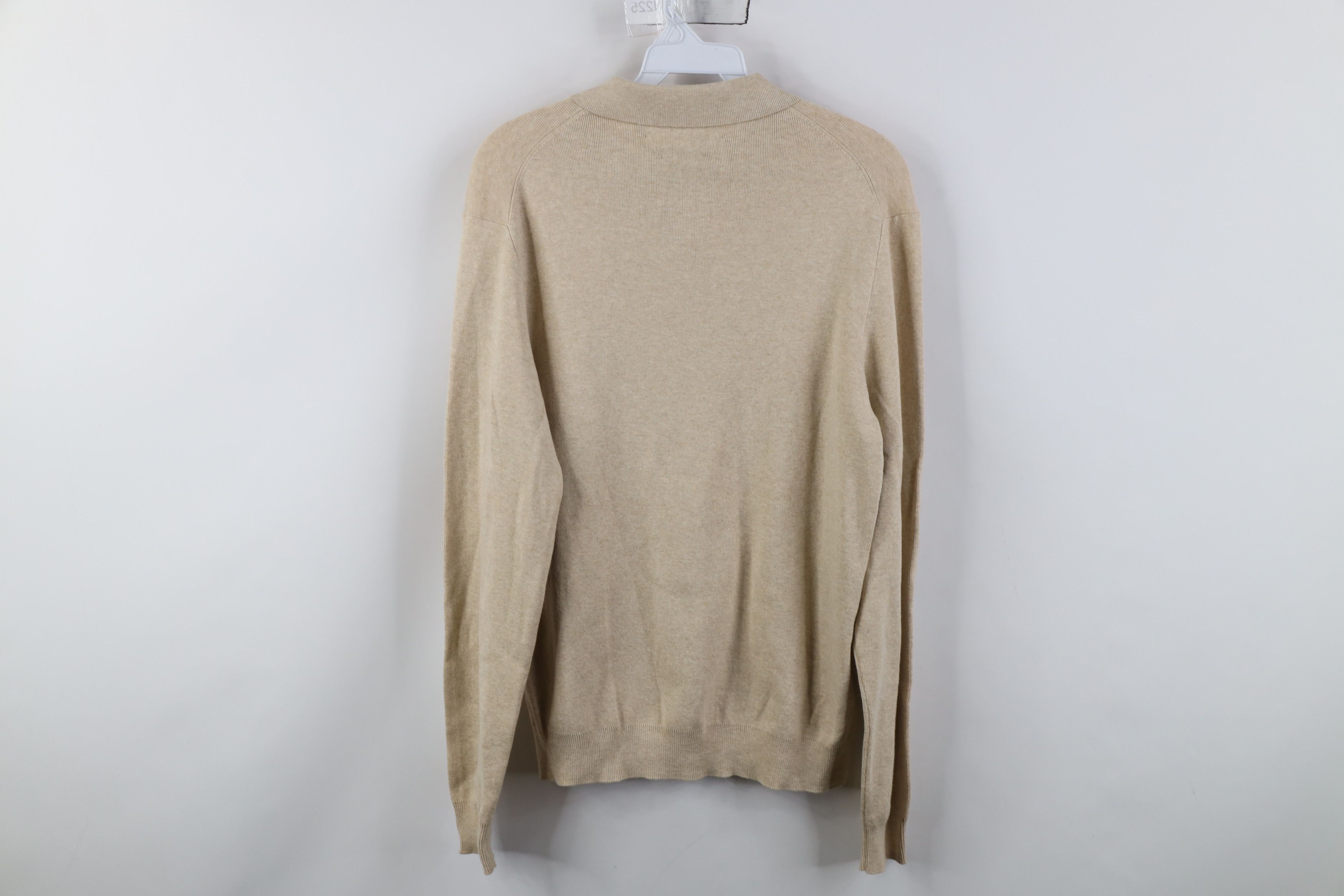 Ralph Lauren Vintage 90s Ralph Lauren Cotton Ribbed Knit Long Sleve Polo Size US M / EU 48-50 / 2 - 10 Thumbnail